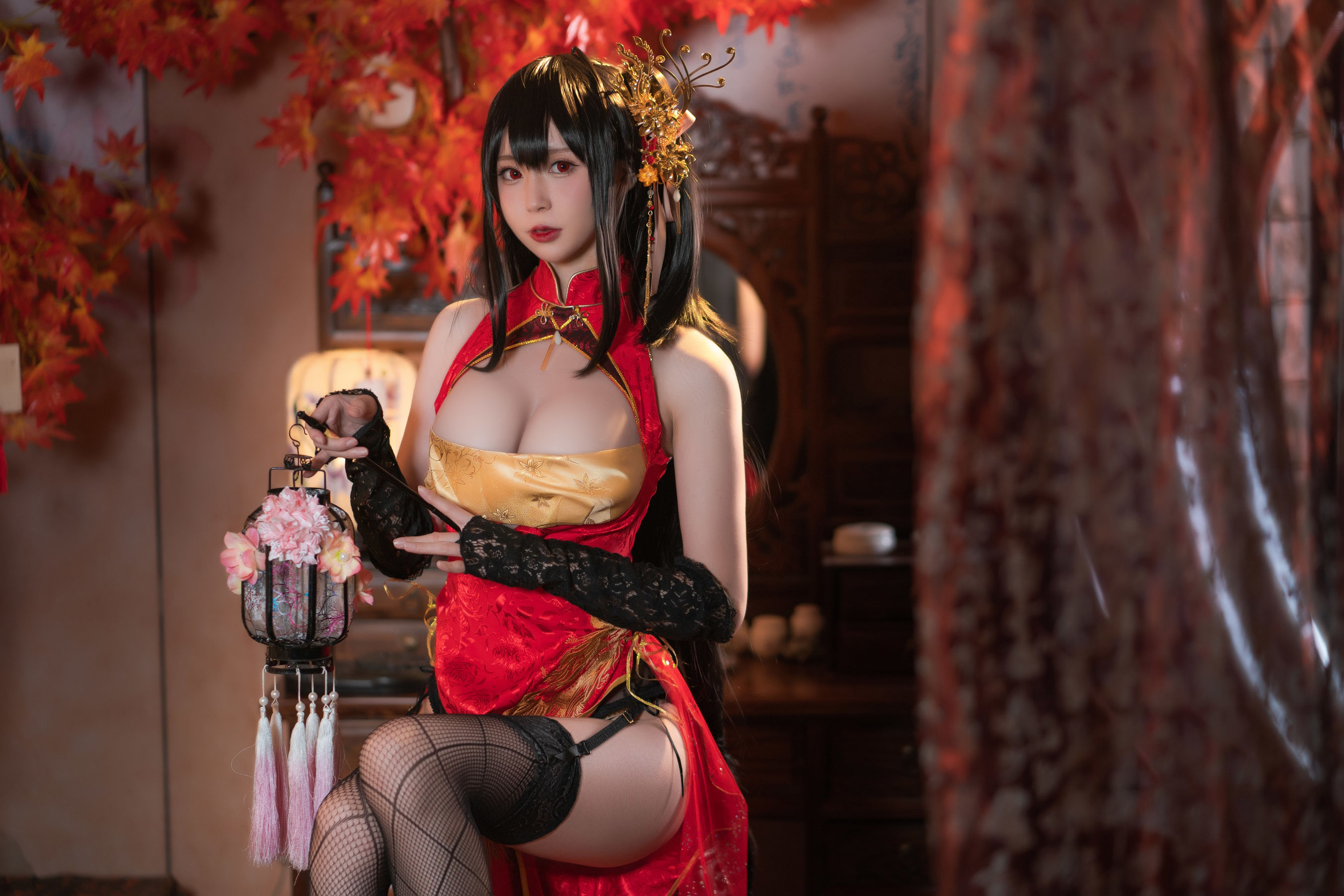 [网红COSER写真] 西园寺南歌写真 - 大凤 旗袍