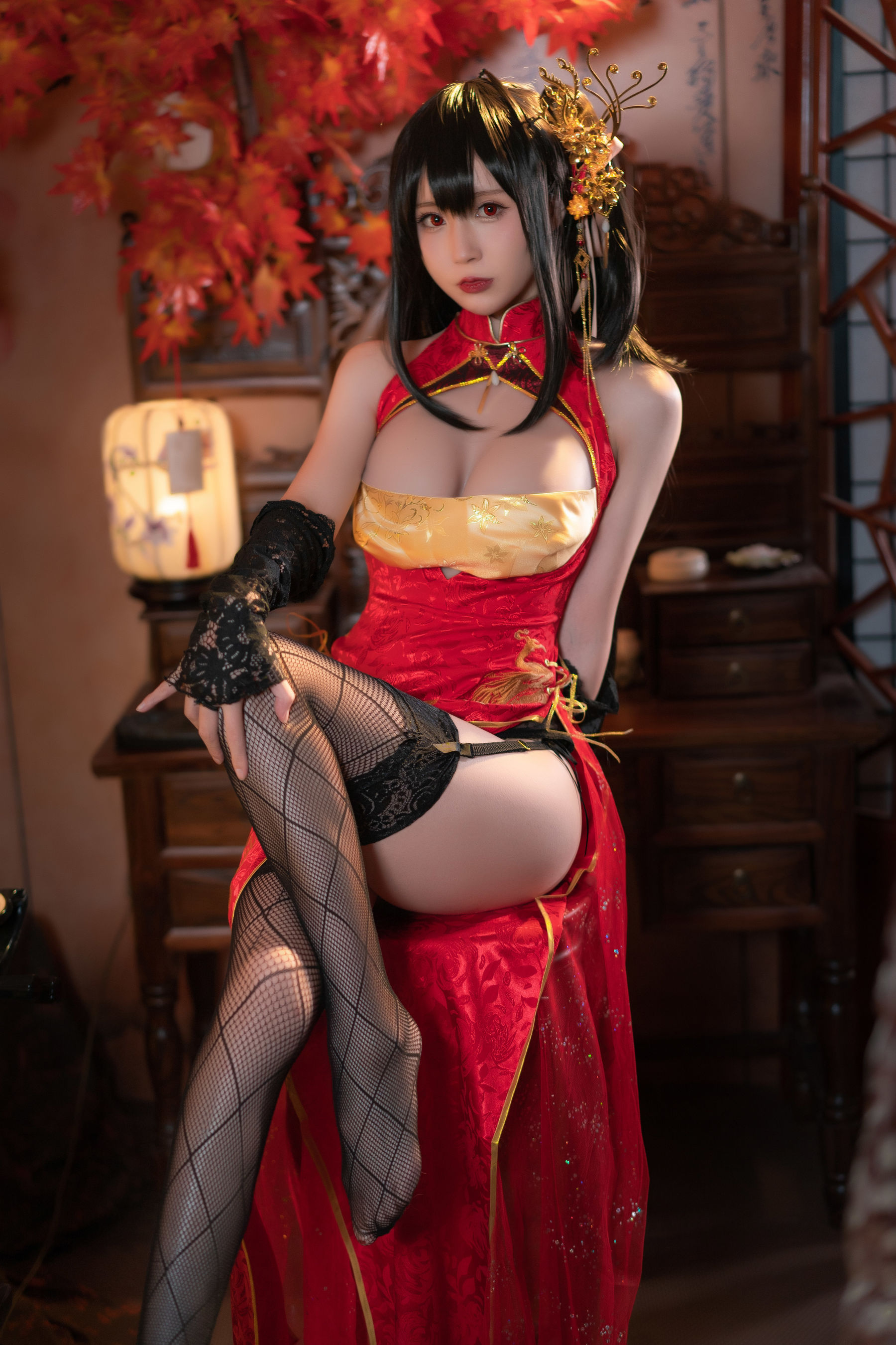 [网红COSER写真] 西园寺南歌写真 - 大凤 旗袍