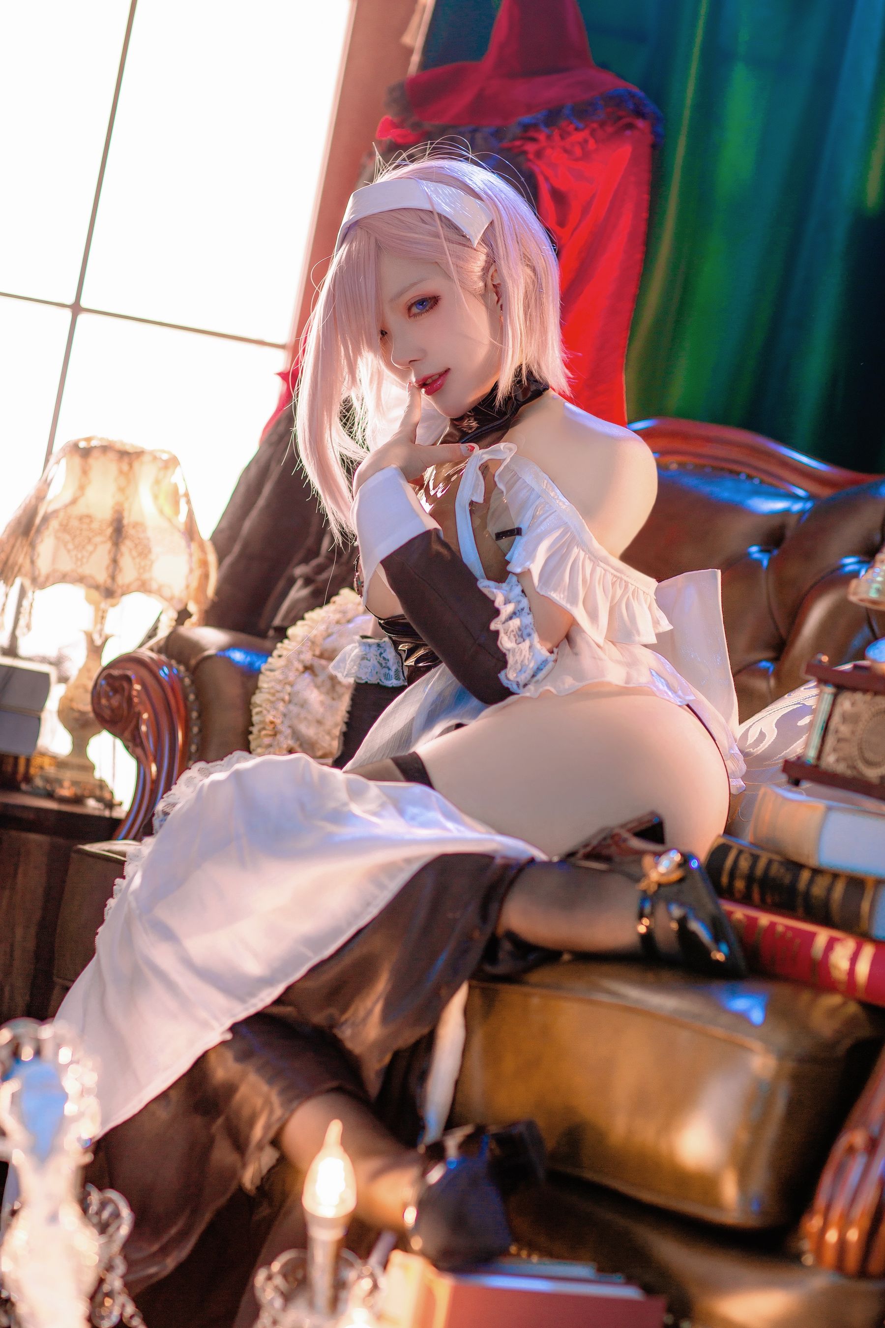 [网红COSER写真] 起司块wii写真 - 宫本武藏 女仆