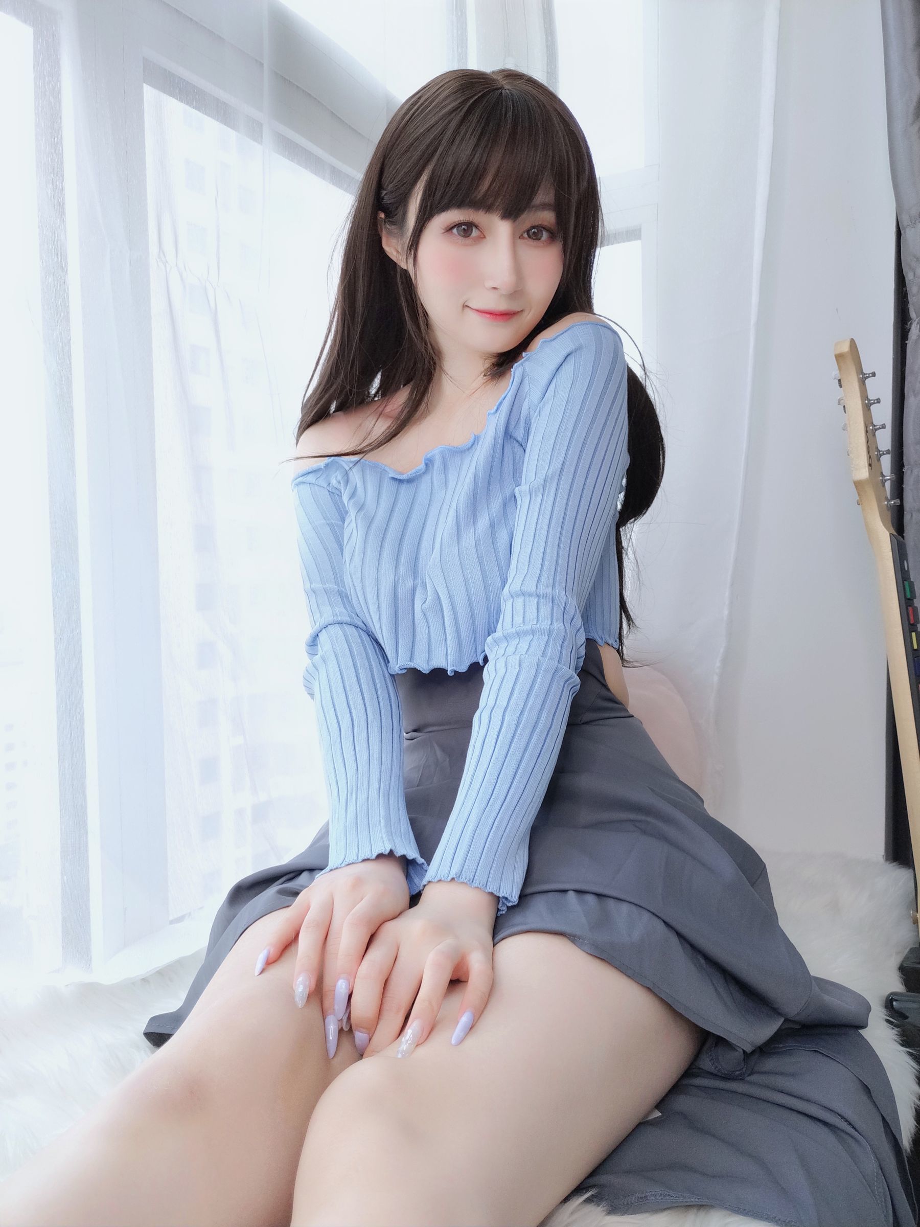[网红COSER写真] Coser小姐姐白银 - 吉他妹妹