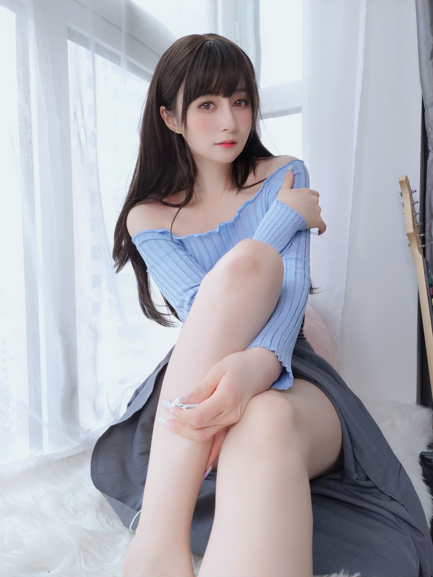 [网红COSER写真] Coser小姐姐白银 - 吉他妹妹