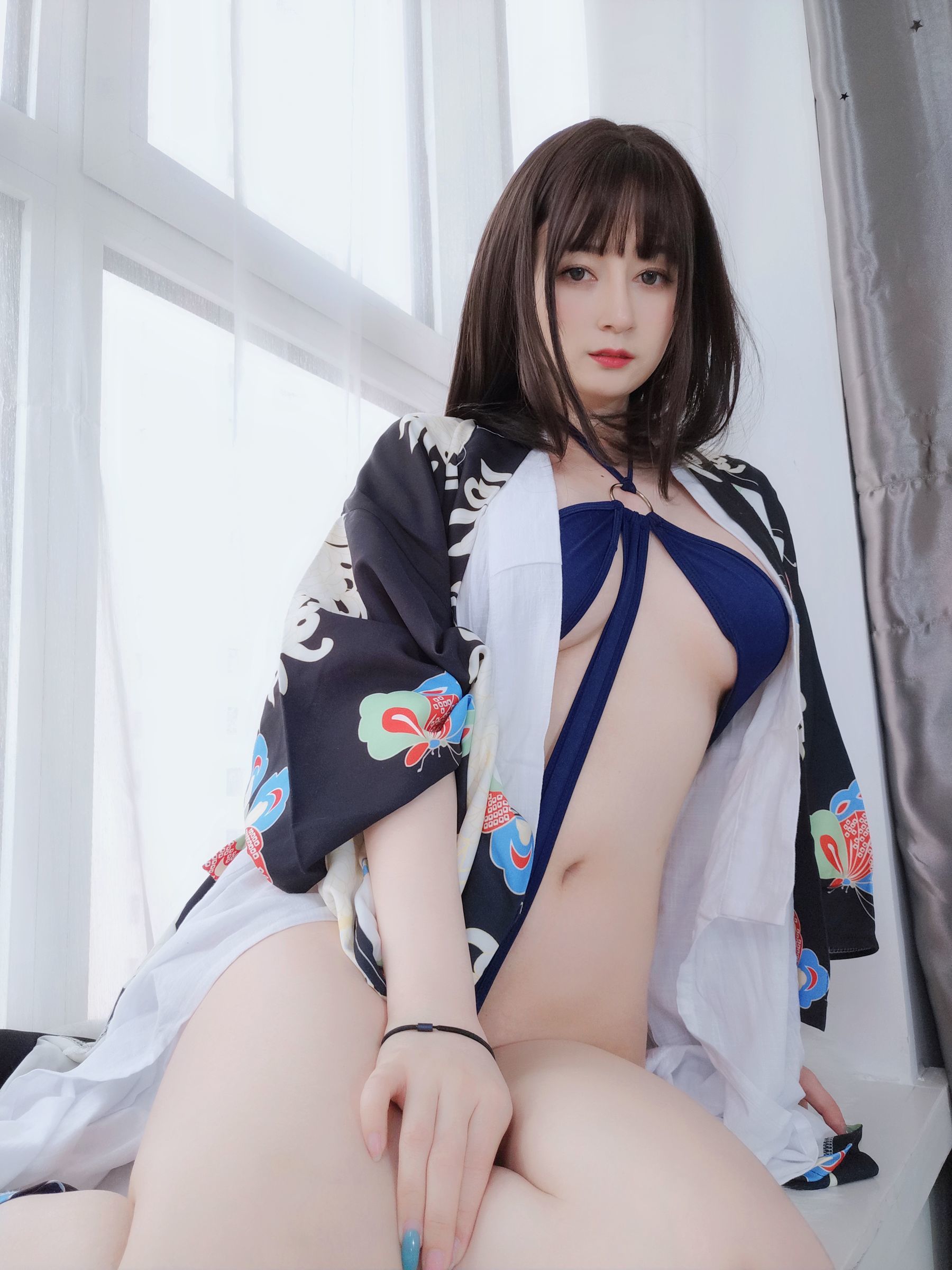[网红COSER写真] Coser小姐姐白银 - 和服下的秘密