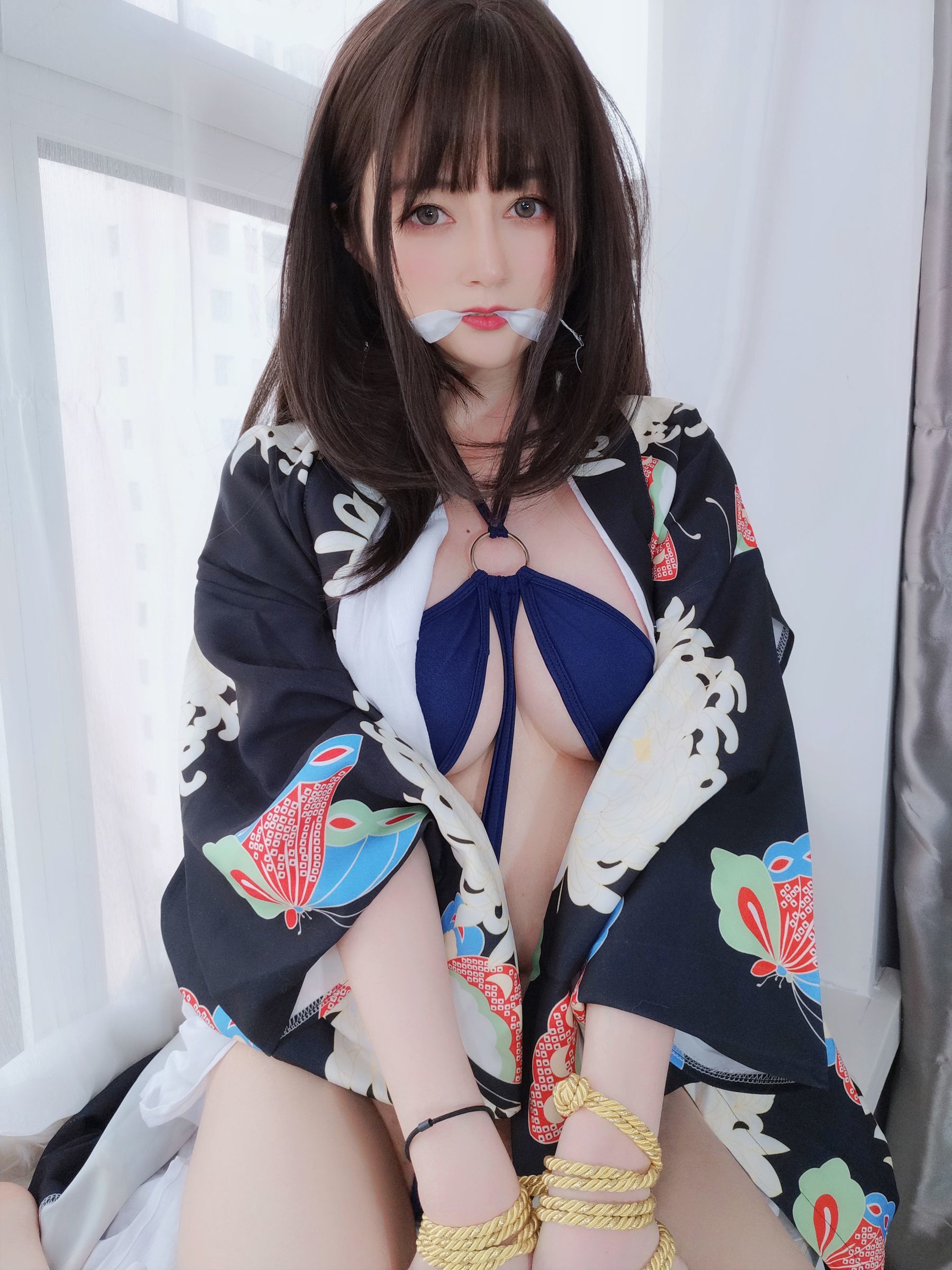 [网红COSER写真] Coser小姐姐白银 - 和服下的秘密
