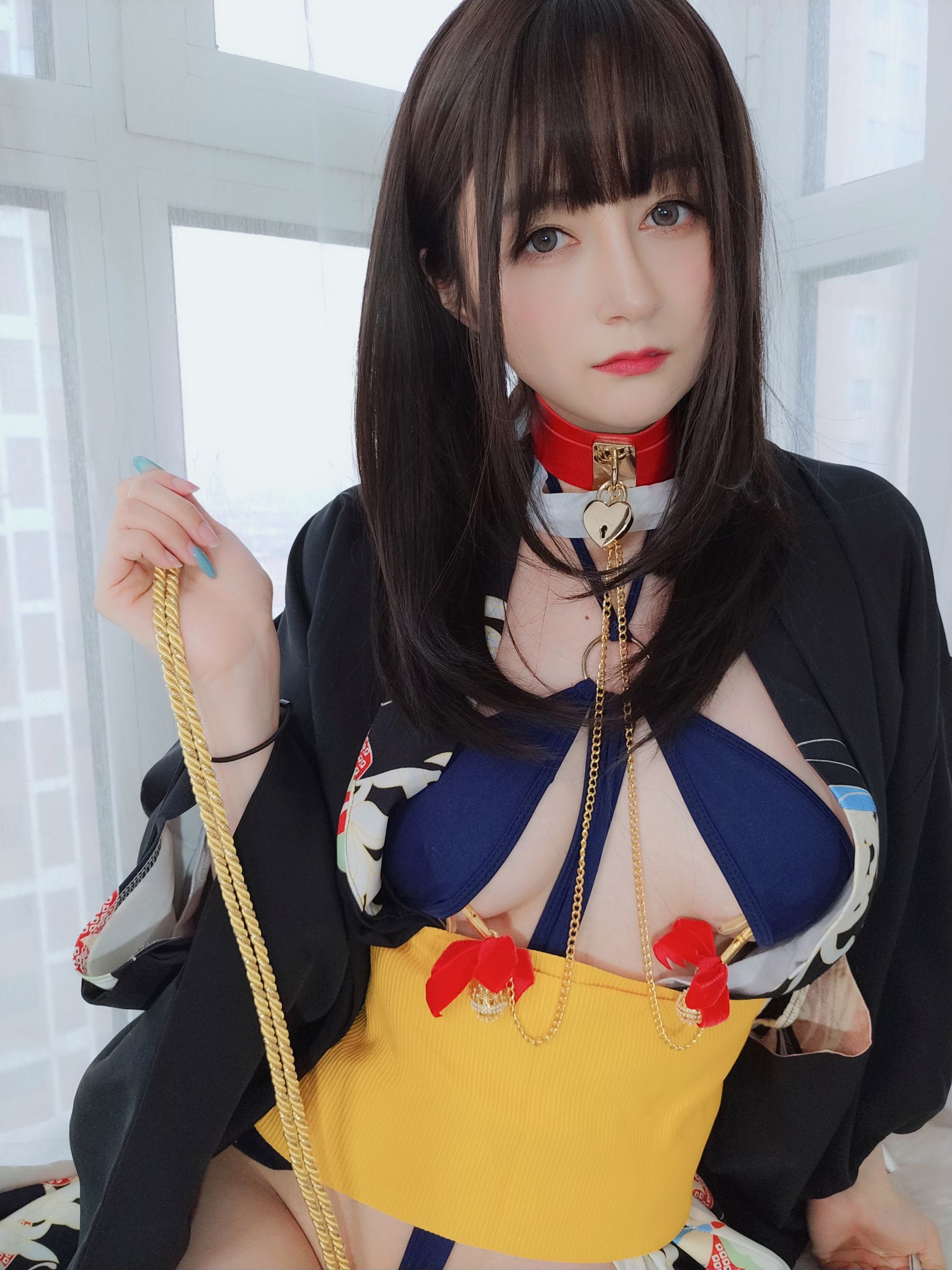 [网红COSER写真] Coser小姐姐白银 - 和服下的秘密