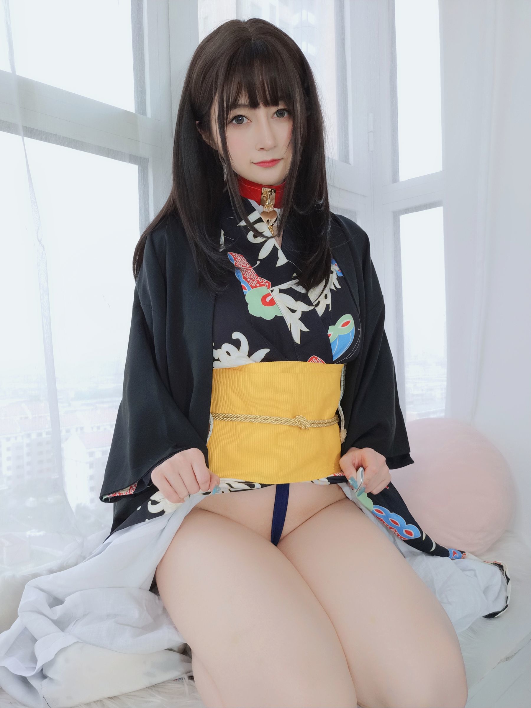 [网红COSER写真] Coser小姐姐白银 - 和服下的秘密
