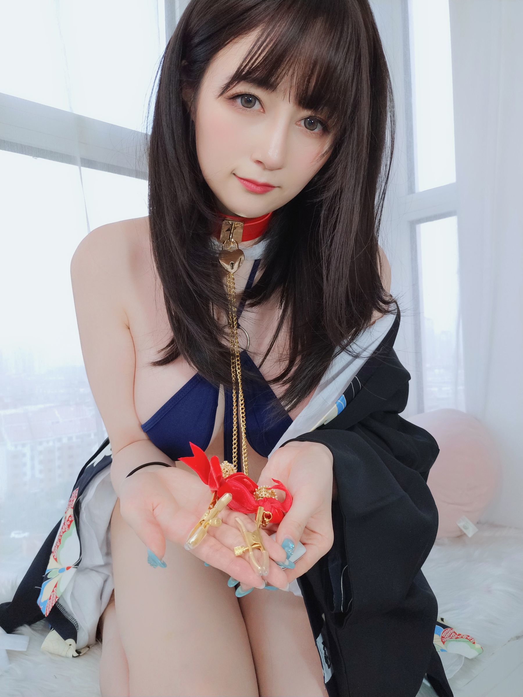 [网红COSER写真] Coser小姐姐白银 - 和服下的秘密