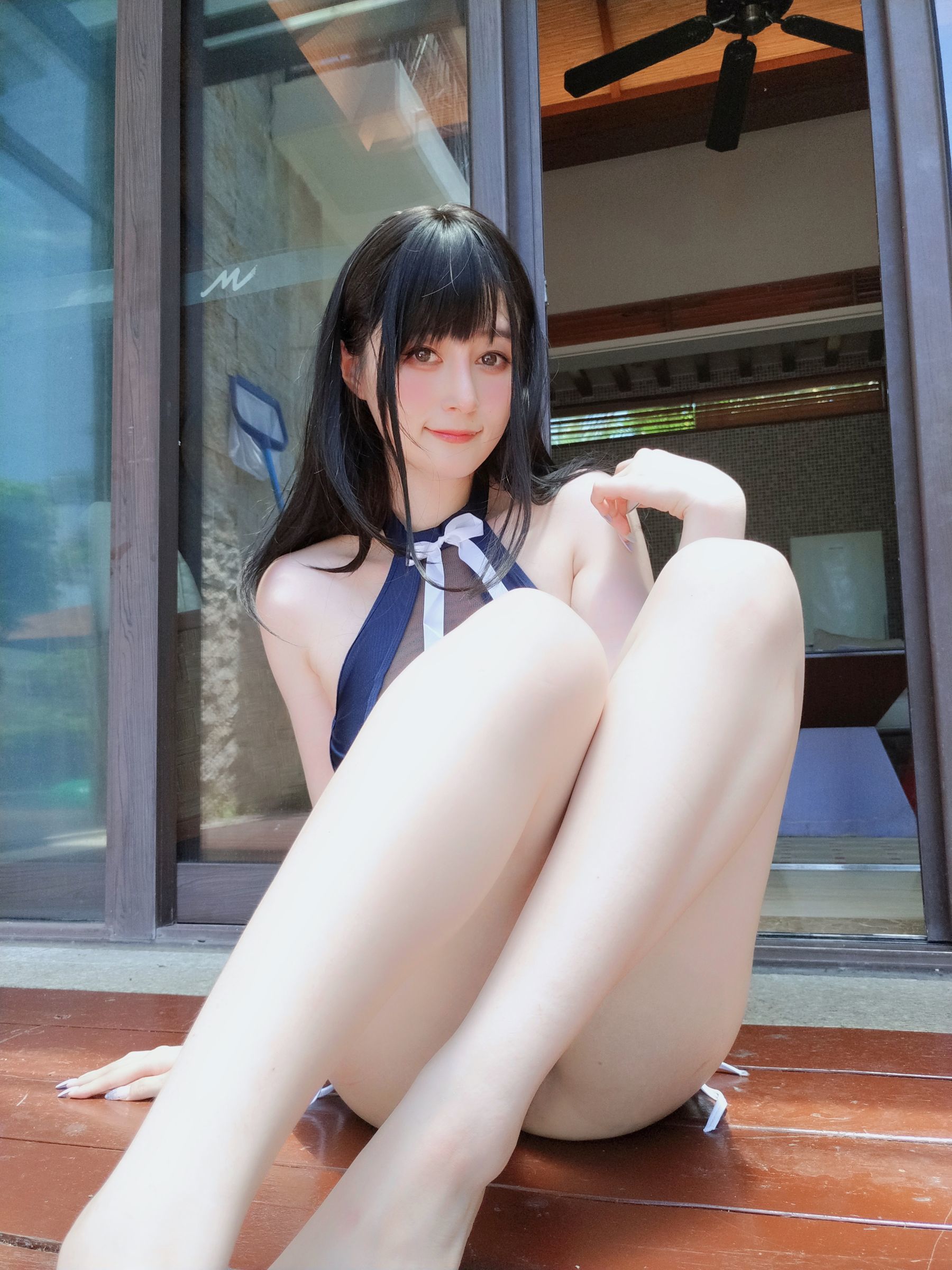 [网红COSER写真] Coser小姐姐白银 - 镂空泳衣