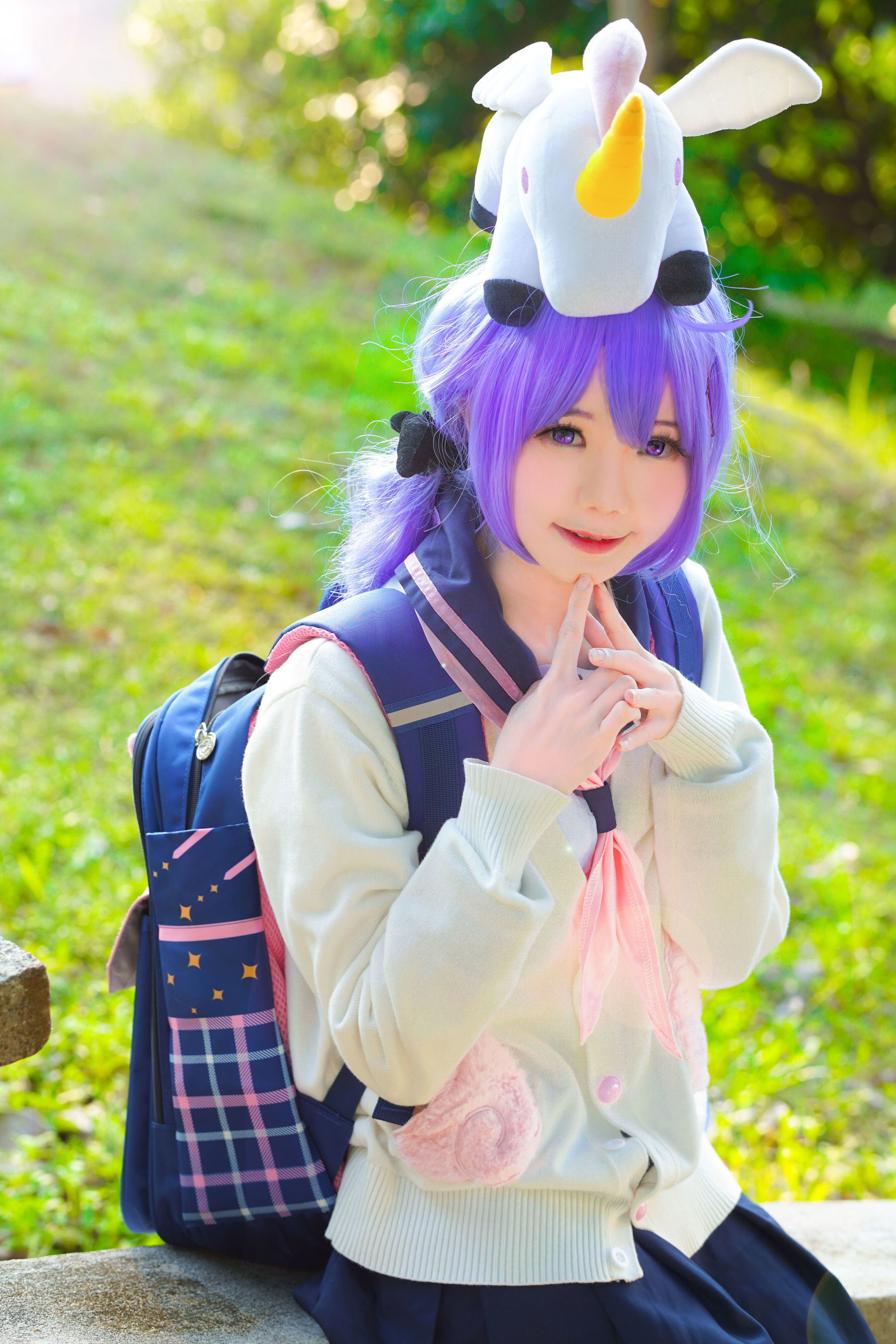 [网红COSER写真] Sally Dorasnow - Unicorn JK Set