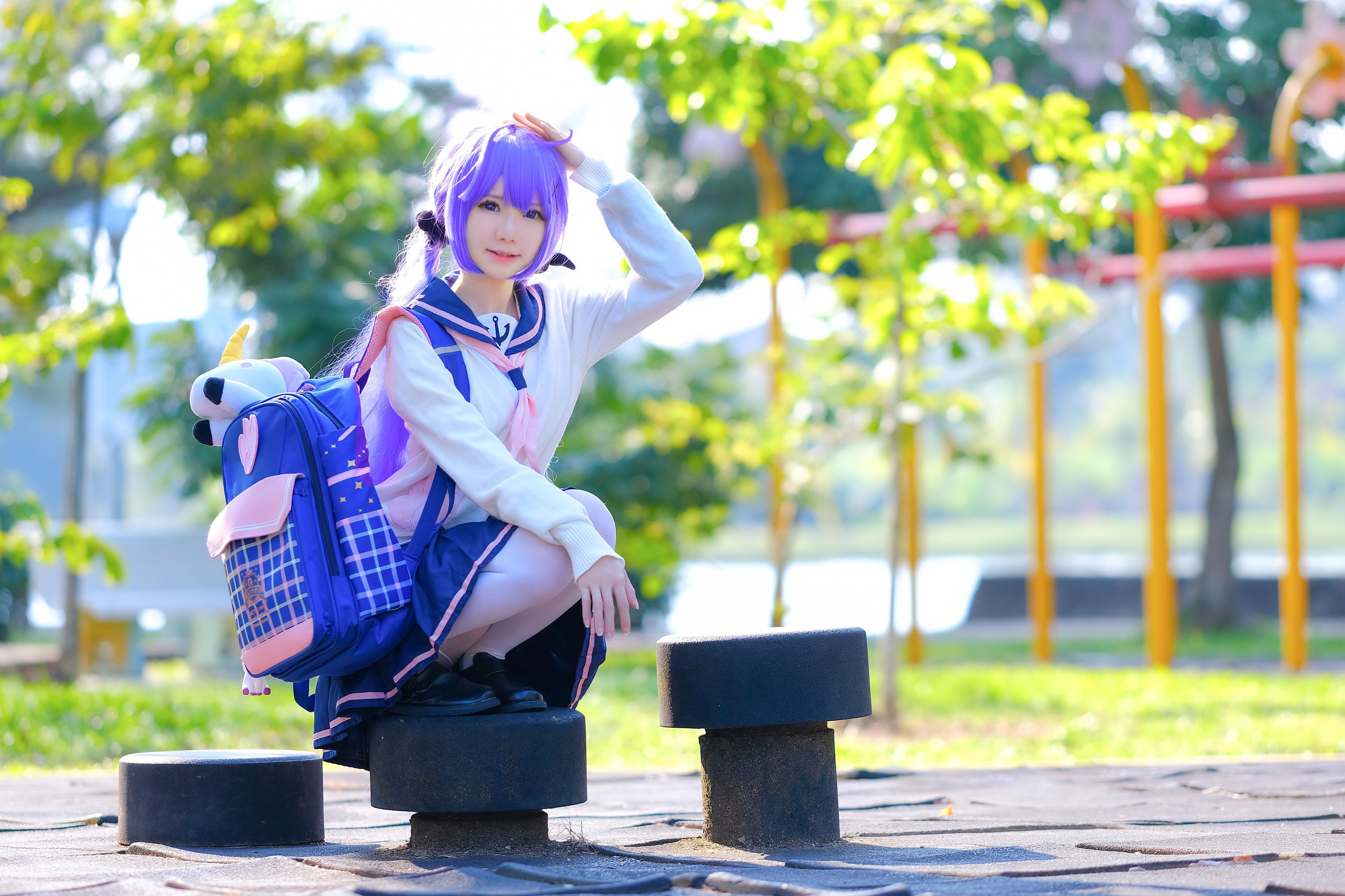 [网红COSER写真] Sally Dorasnow - Unicorn JK Set