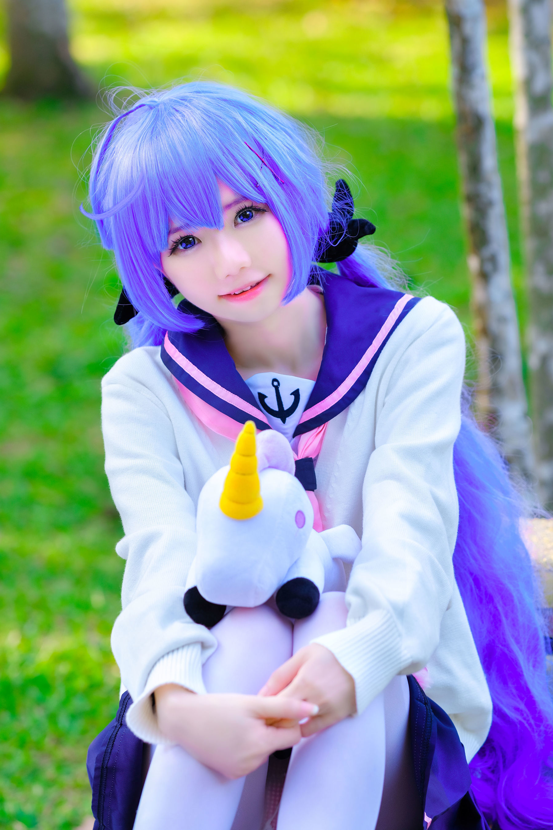 [网红COSER写真] Sally Dorasnow - Unicorn JK Set