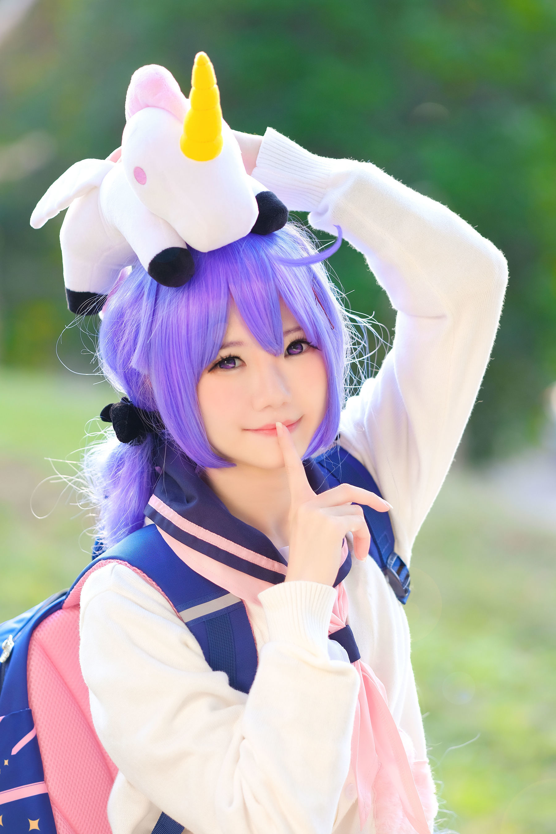 [网红COSER写真] Sally Dorasnow - Unicorn JK Set