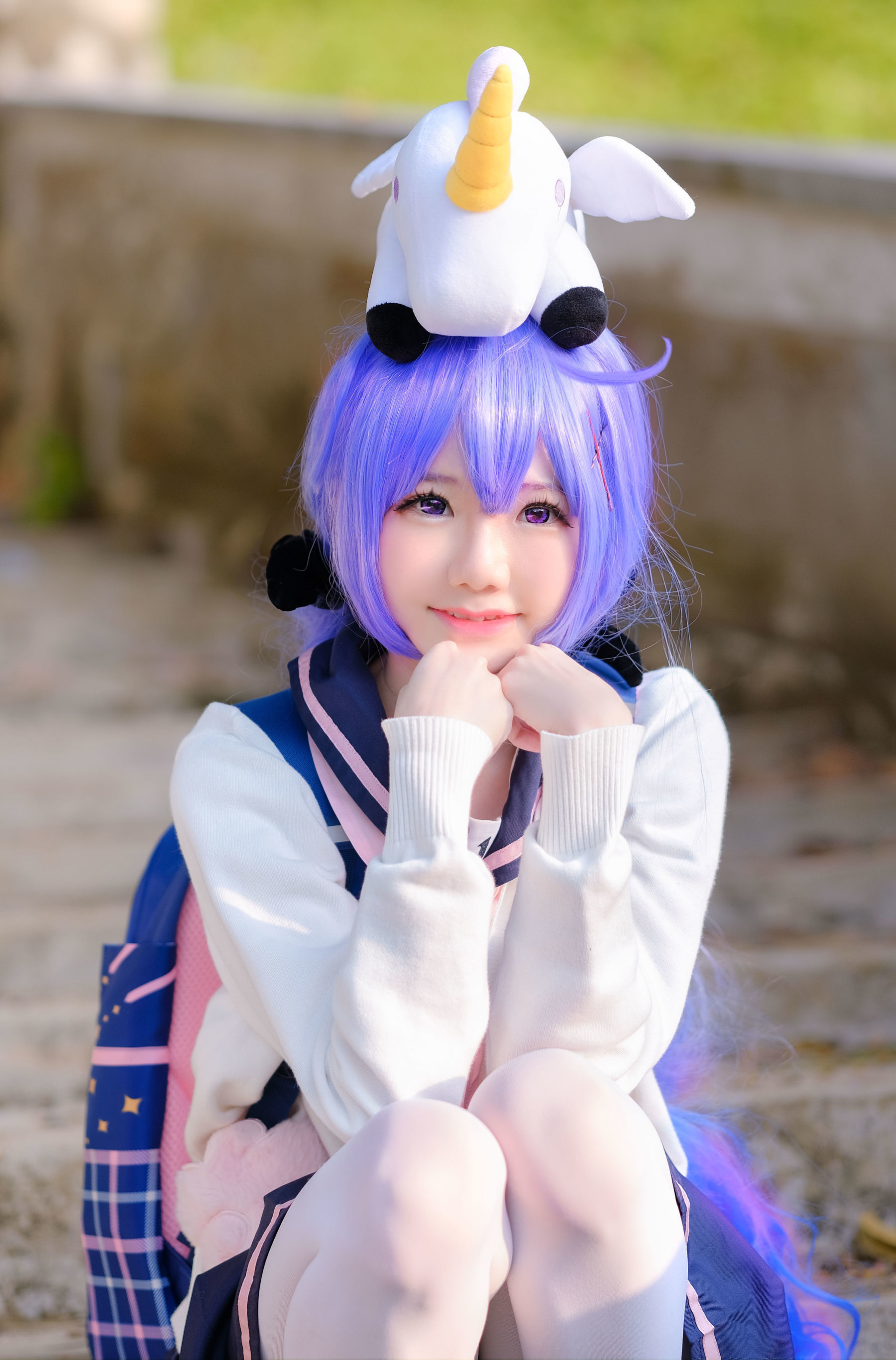 [网红COSER写真] Sally Dorasnow - Unicorn JK Set