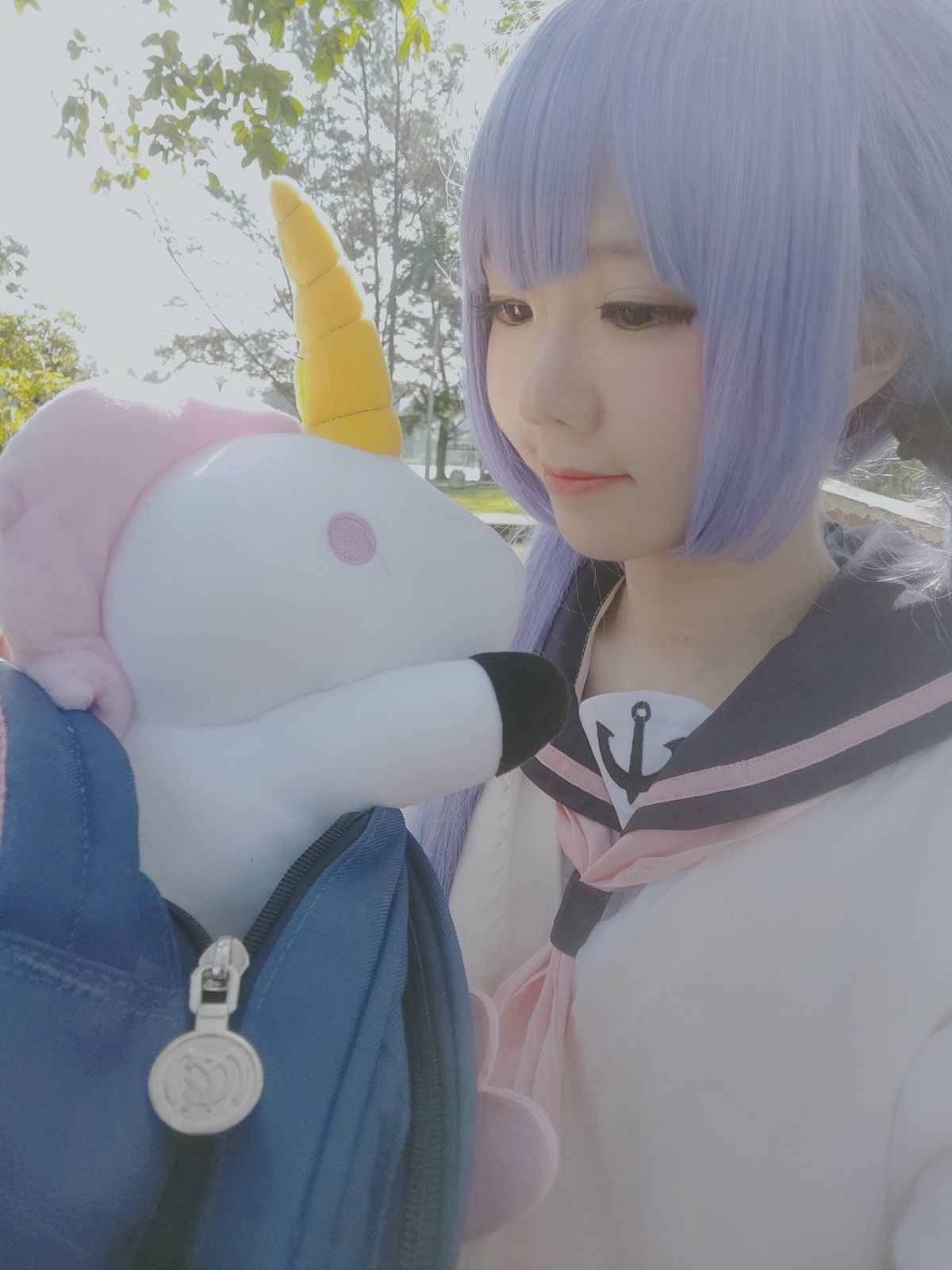 [网红COSER写真] Sally Dorasnow - Unicorn JK Set
