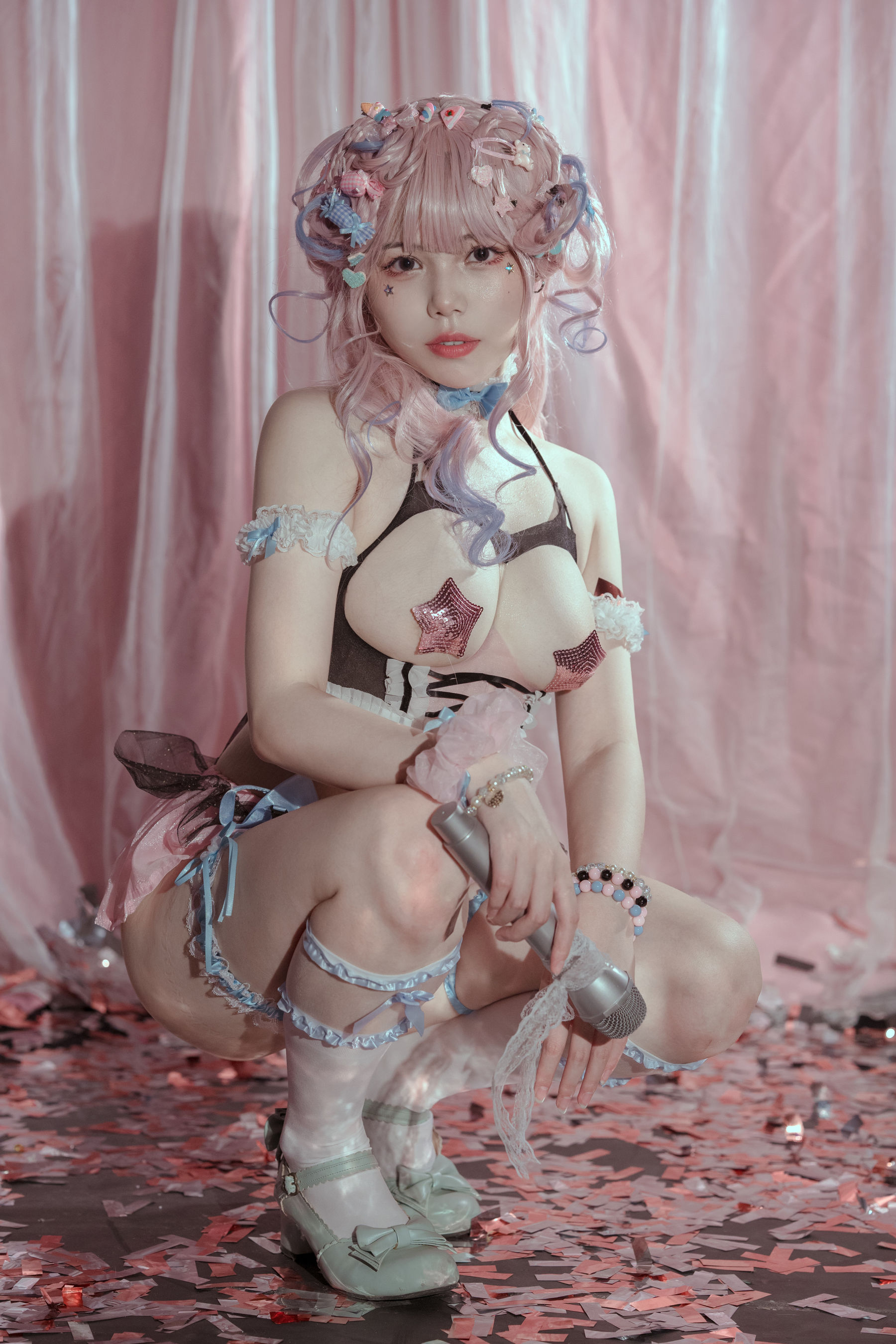 [网红COSER写真] 七月喵子 - 爱豆