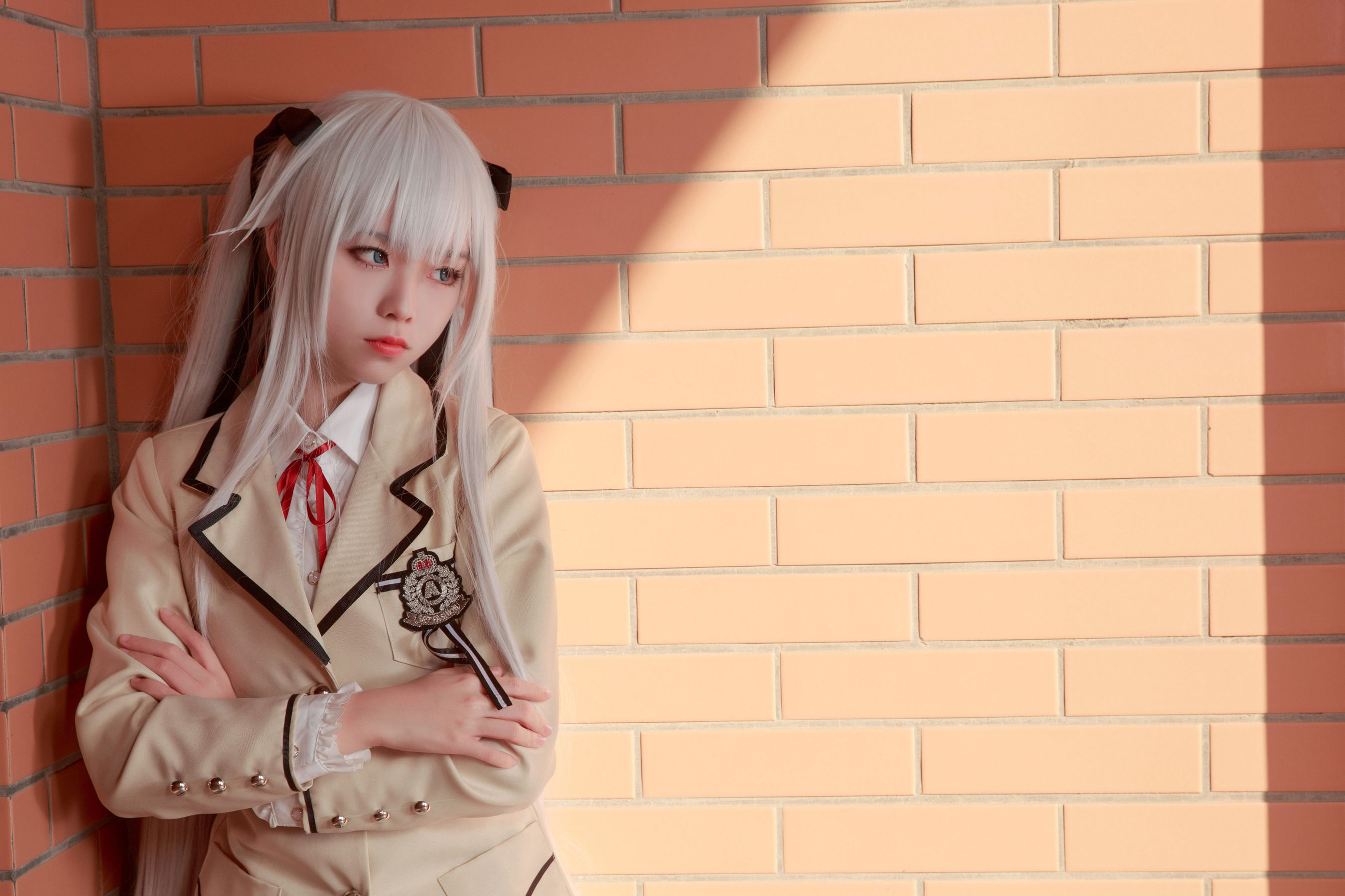 [网红COSER写真] 动漫博主G44不会受伤 - 雾枝校服