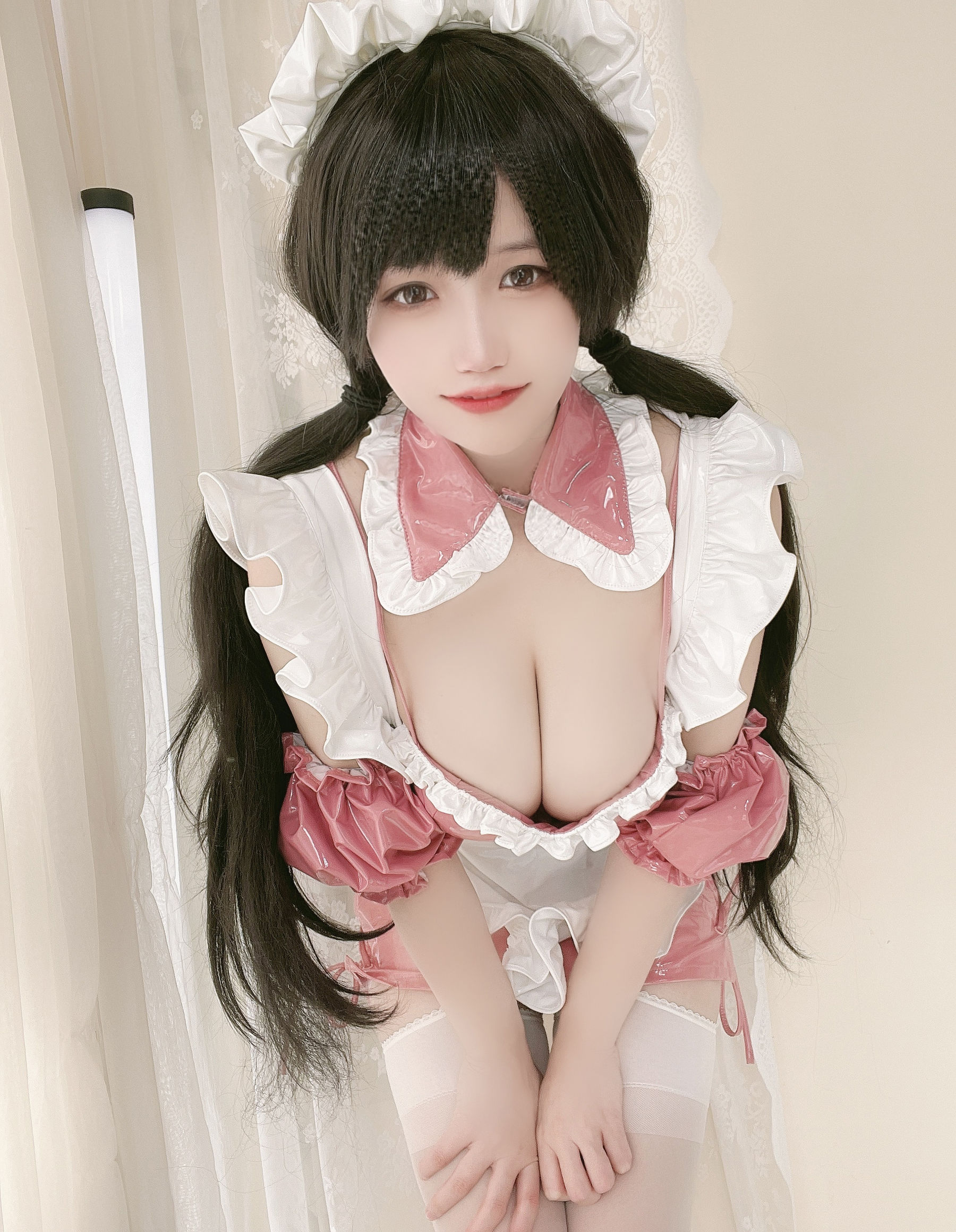 [网红COSER写真] 动漫博主小仓千代w - 粉色漆皮女仆