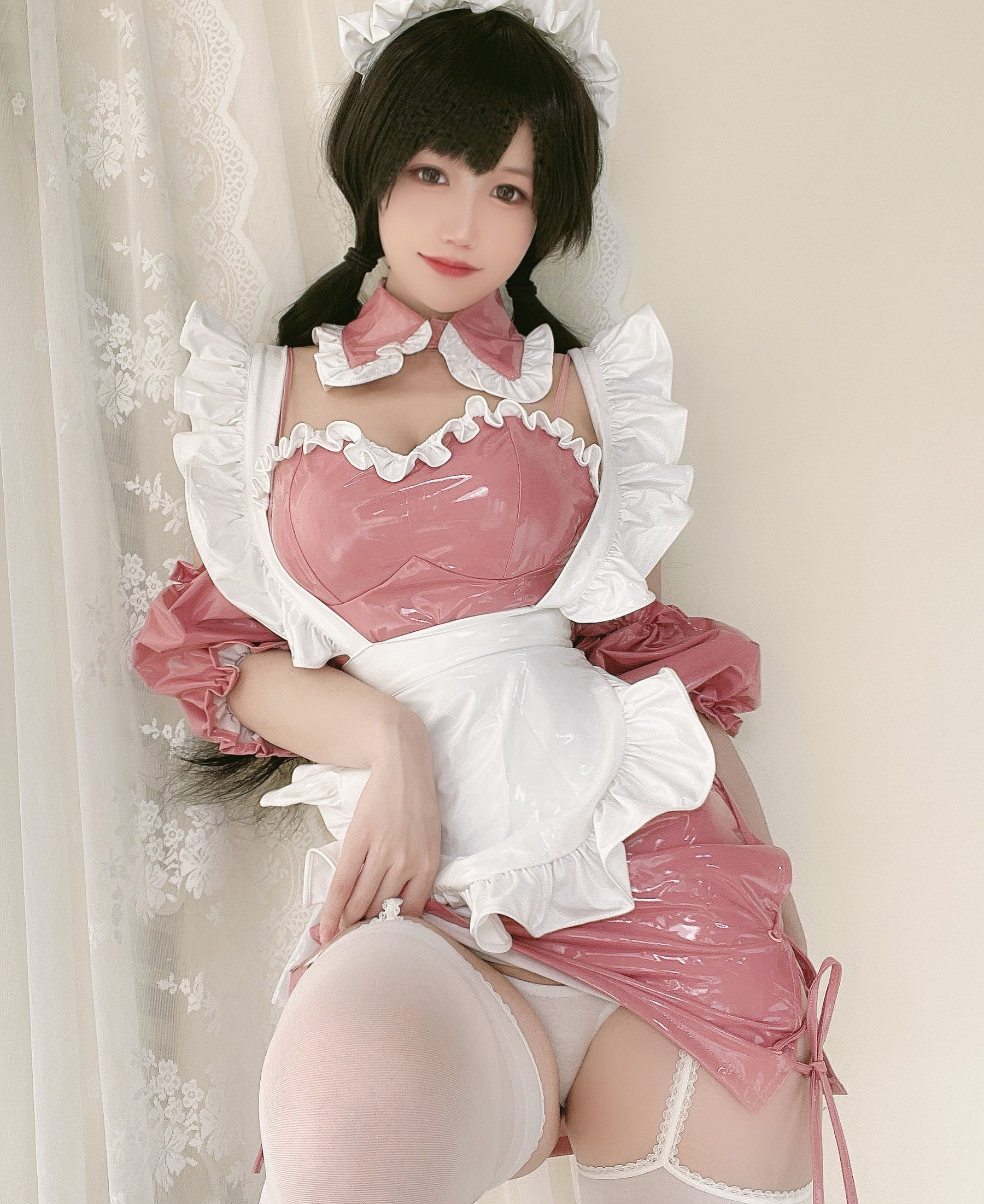 [网红COSER写真] 动漫博主小仓千代w - 粉色漆皮女仆