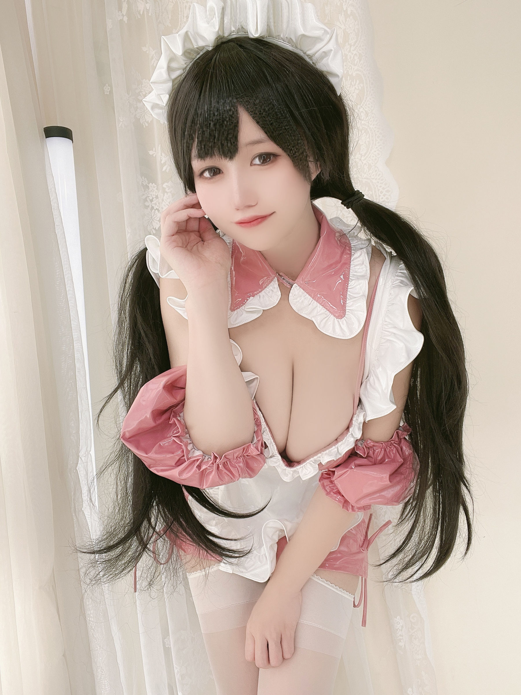 [网红COSER写真] 动漫博主小仓千代w - 粉色漆皮女仆