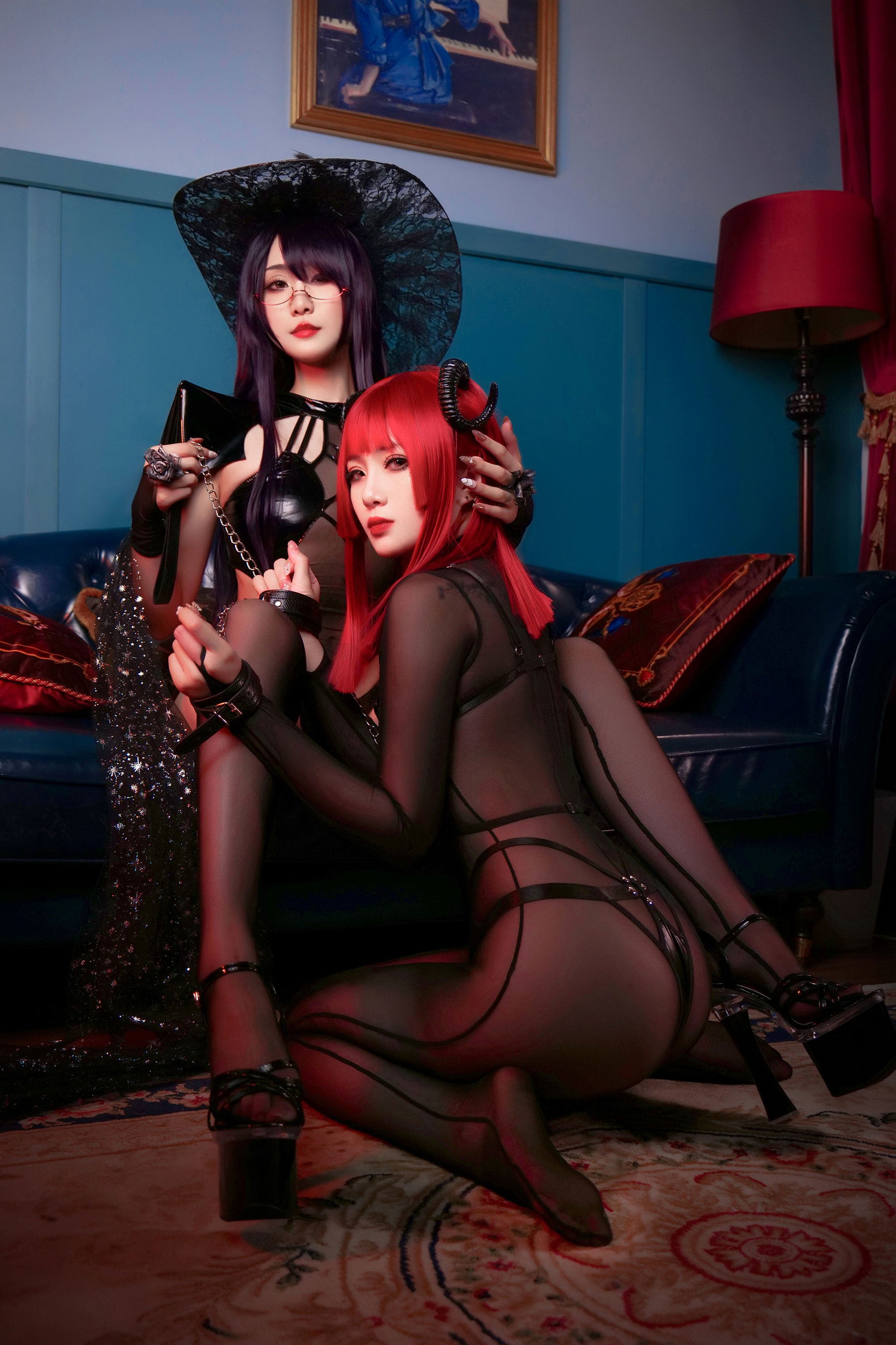 [网红COSER写真] 动漫博主曉美媽&羊大真人 - 魔女集会