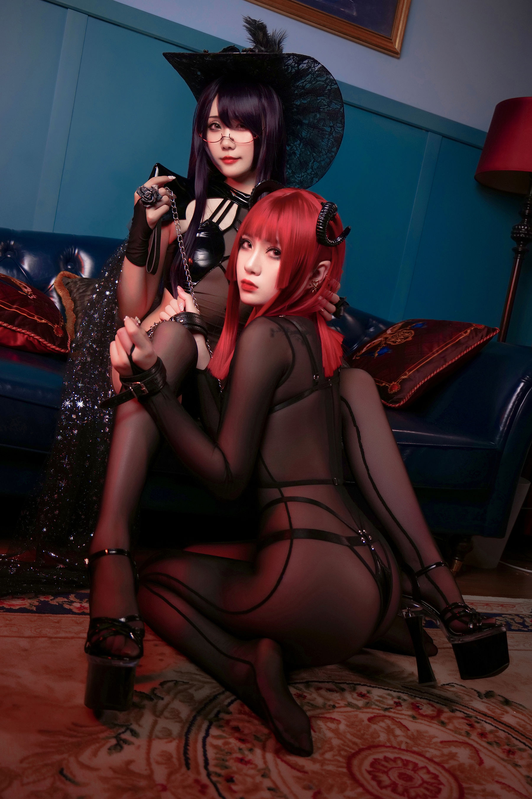 [网红COSER写真] 动漫博主曉美媽&羊大真人 - 魔女集会
