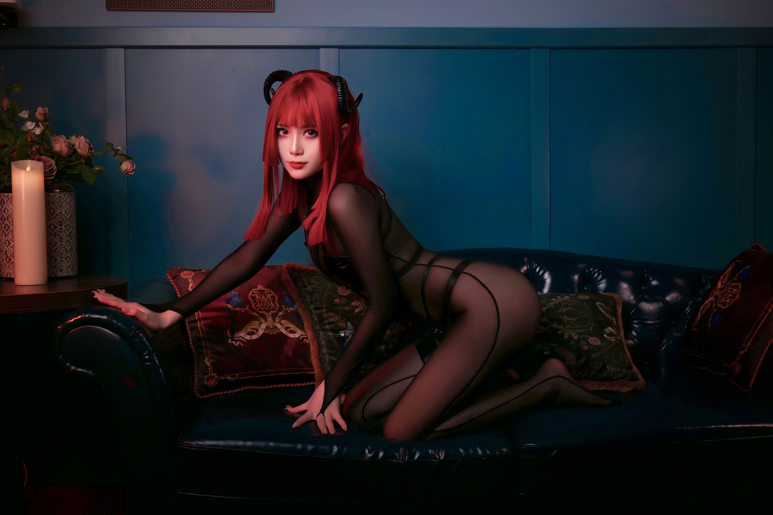 [网红COSER写真] 动漫博主曉美媽&羊大真人 - 魔女集会
