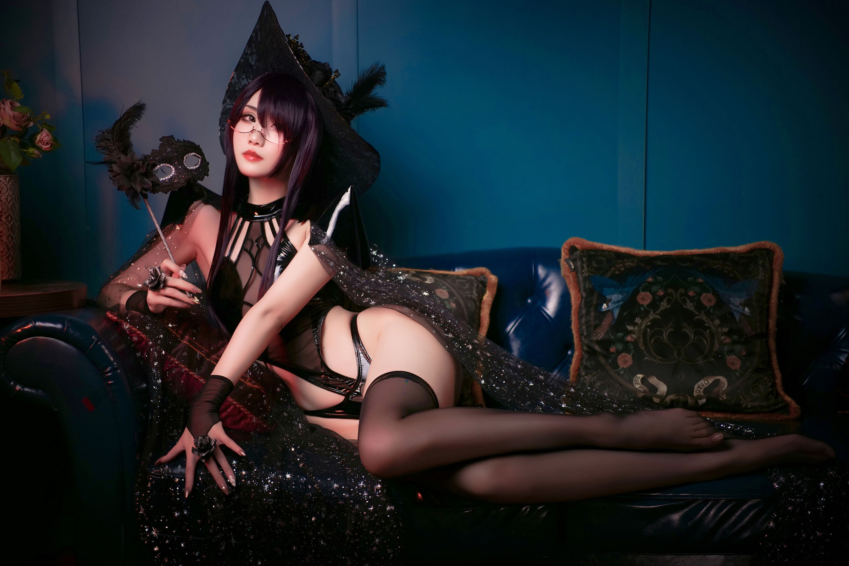 [网红COSER写真] 动漫博主曉美媽&羊大真人 - 魔女集会