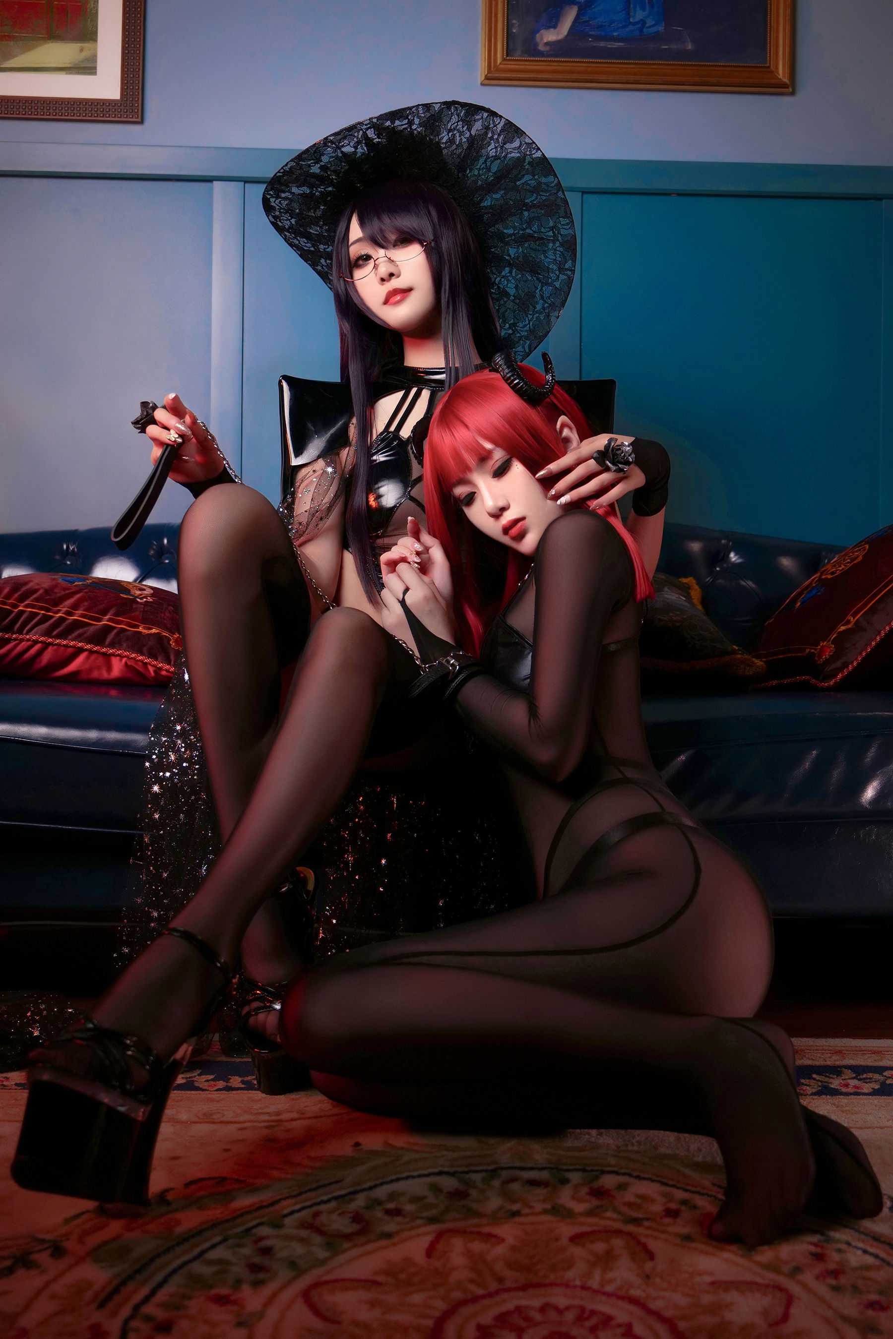 [网红COSER写真] 动漫博主曉美媽&羊大真人 - 魔女集会