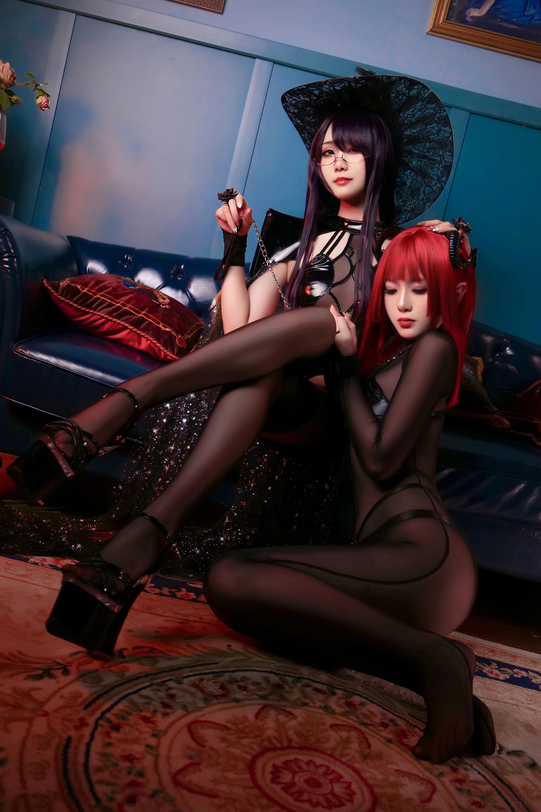[网红COSER写真] 动漫博主曉美媽&羊大真人 - 魔女集会