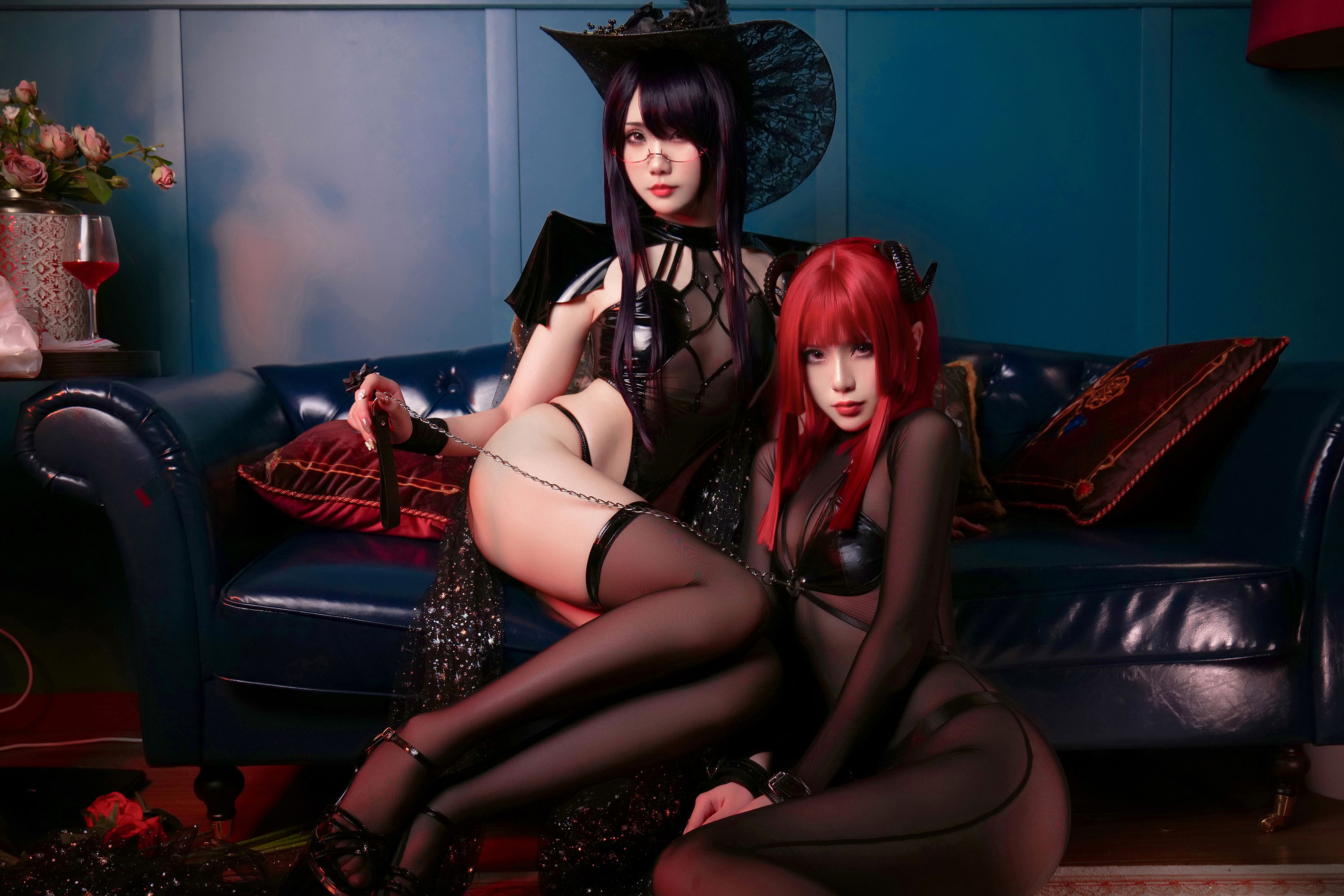 [网红COSER写真] 动漫博主曉美媽&羊大真人 - 魔女集会