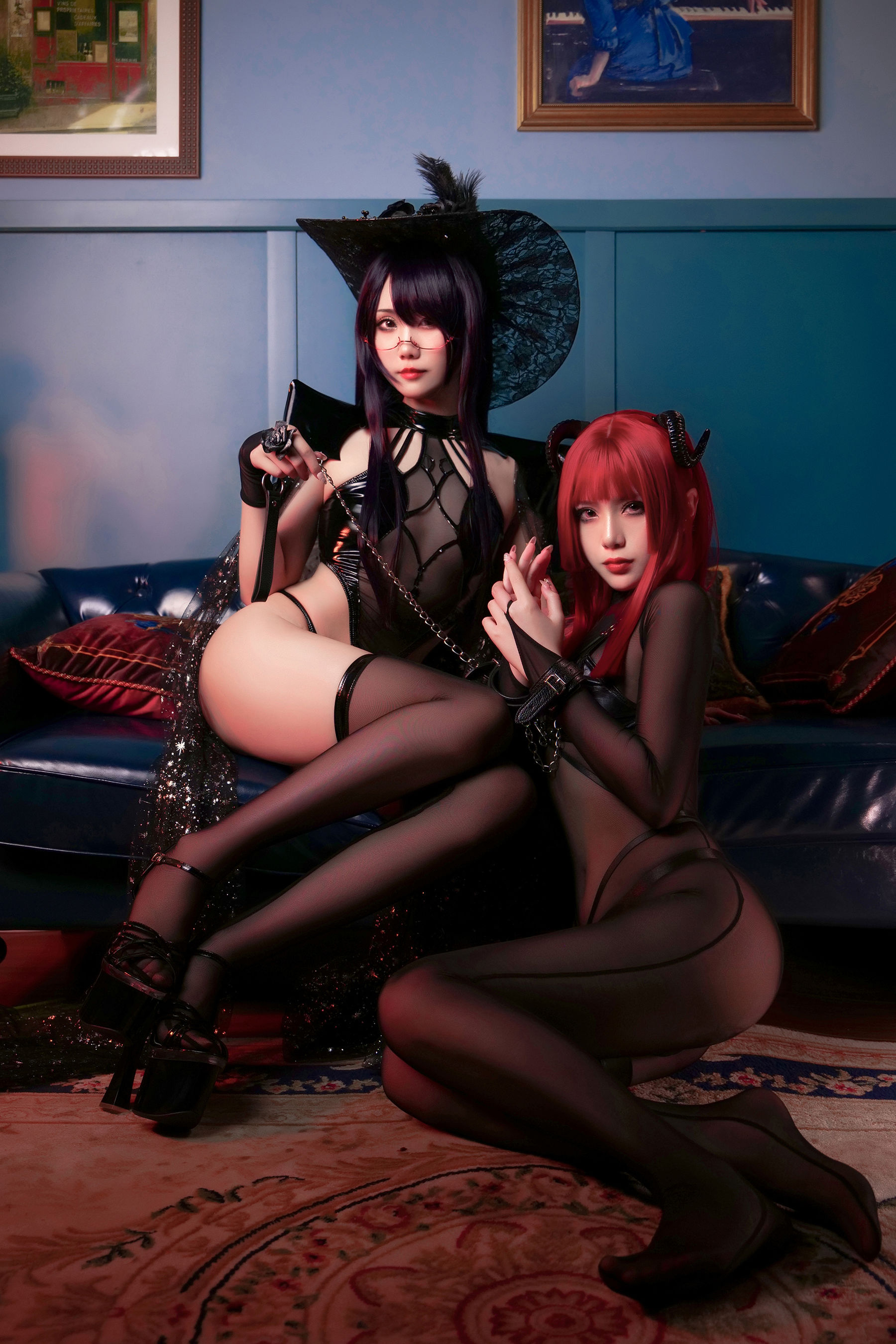 [网红COSER写真] 动漫博主曉美媽&羊大真人 - 魔女集会