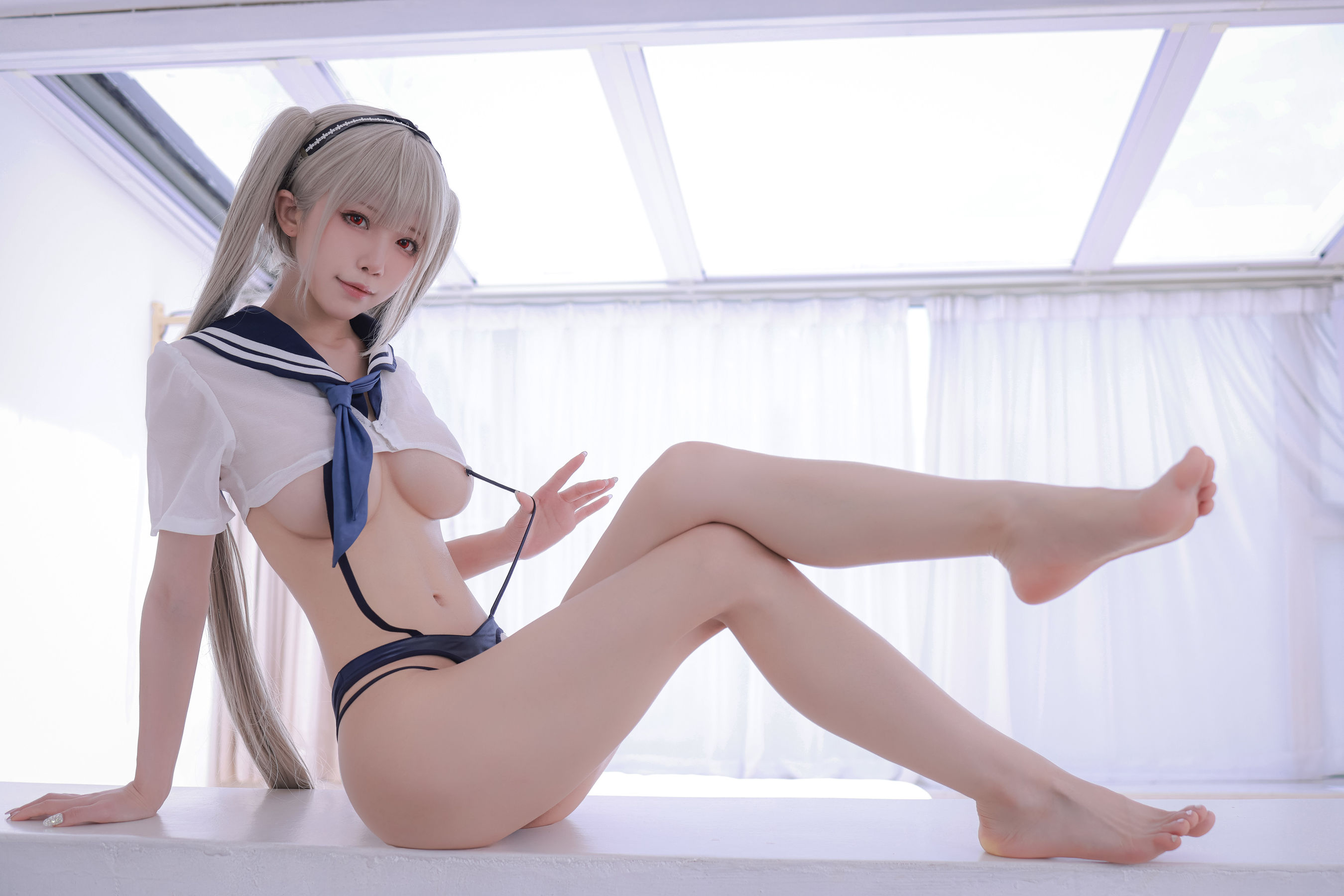 [网红COSER写真] 动漫博主水淼aqua - 碧蓝航线 可畏 同人JK
