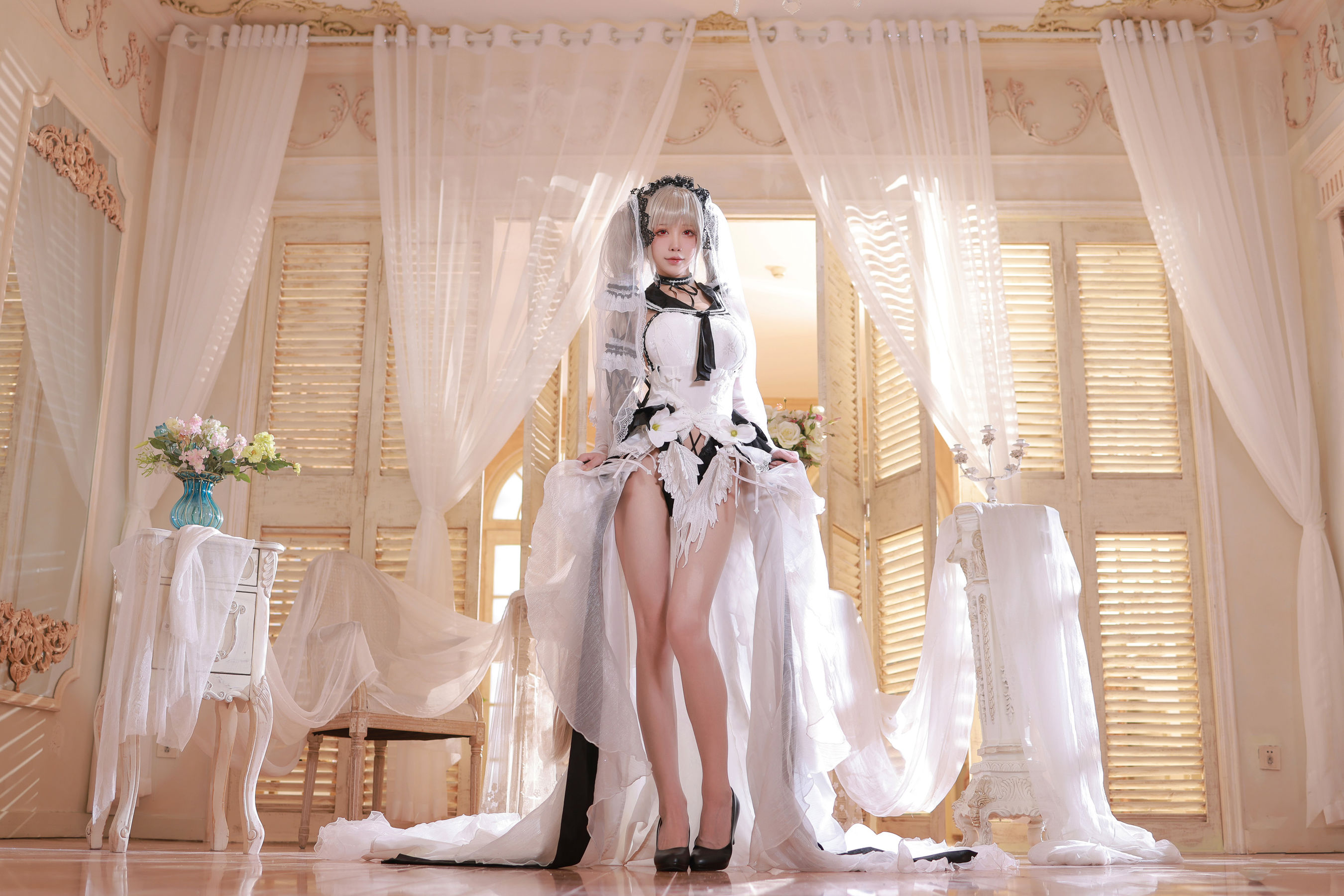 [网红COSER写真] 动漫博主水淼aqua - 碧蓝航线 可畏 婚纱