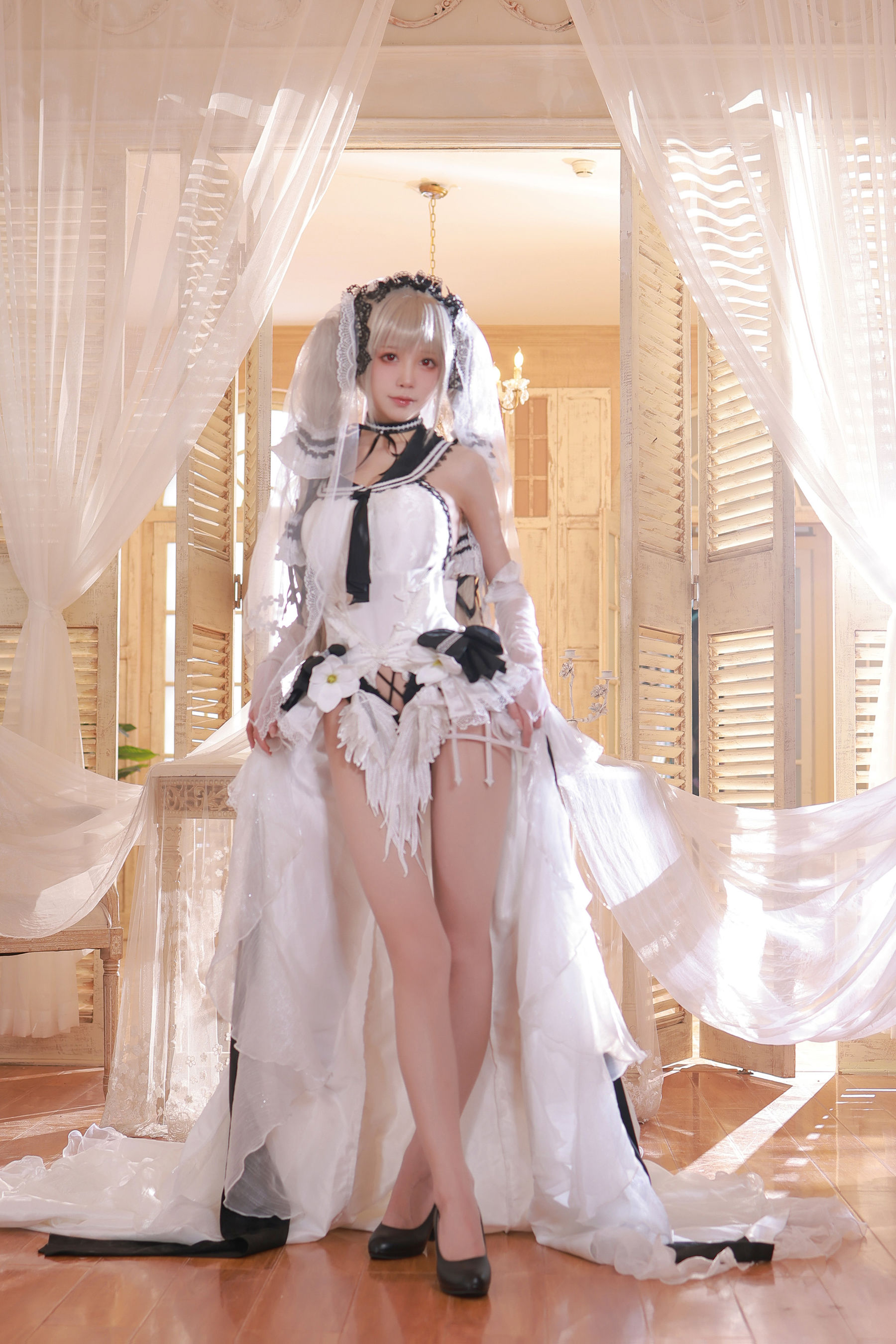 [网红COSER写真] 动漫博主水淼aqua - 碧蓝航线 可畏 婚纱