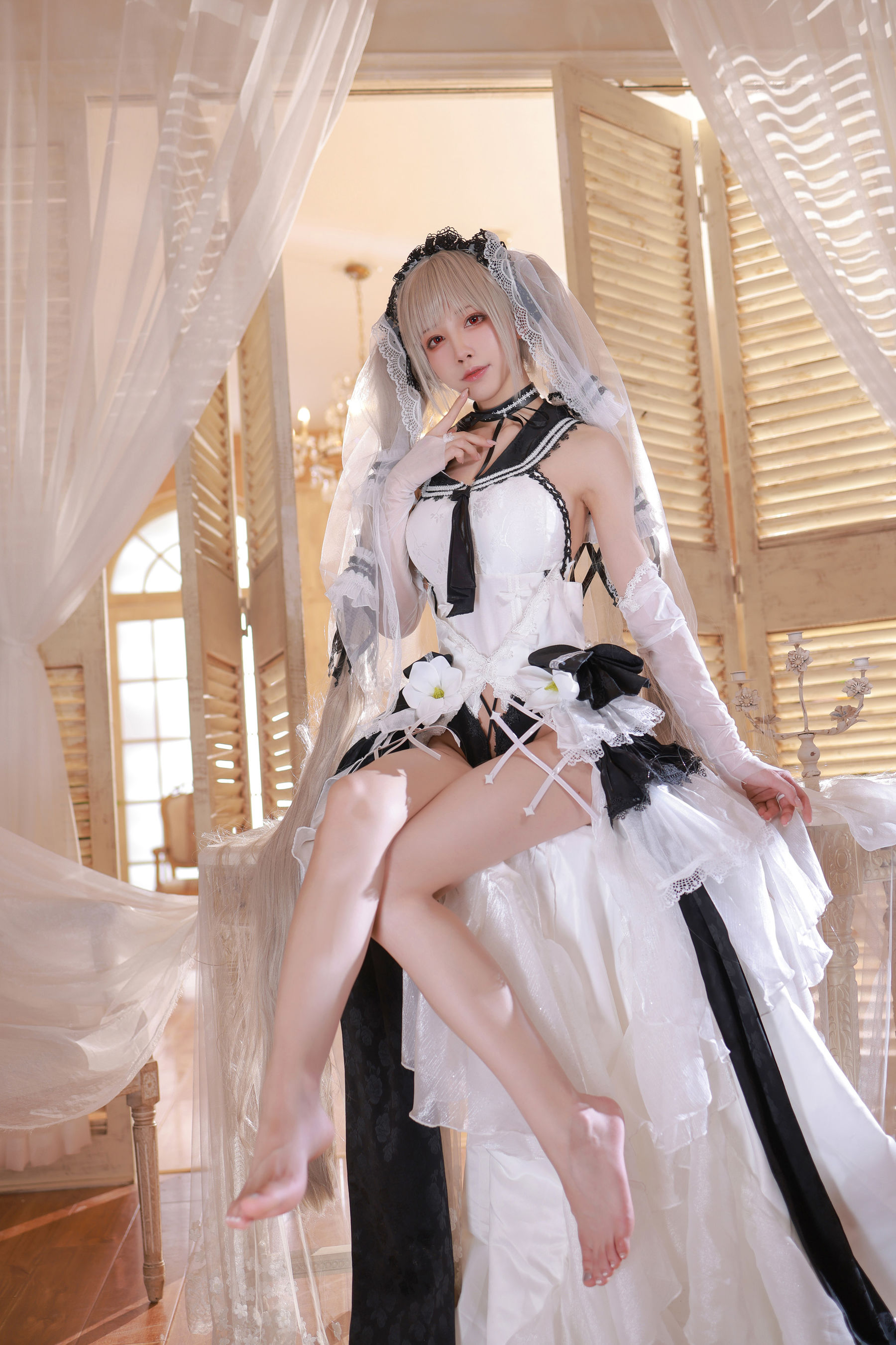 [网红COSER写真] 动漫博主水淼aqua - 碧蓝航线 可畏 婚纱