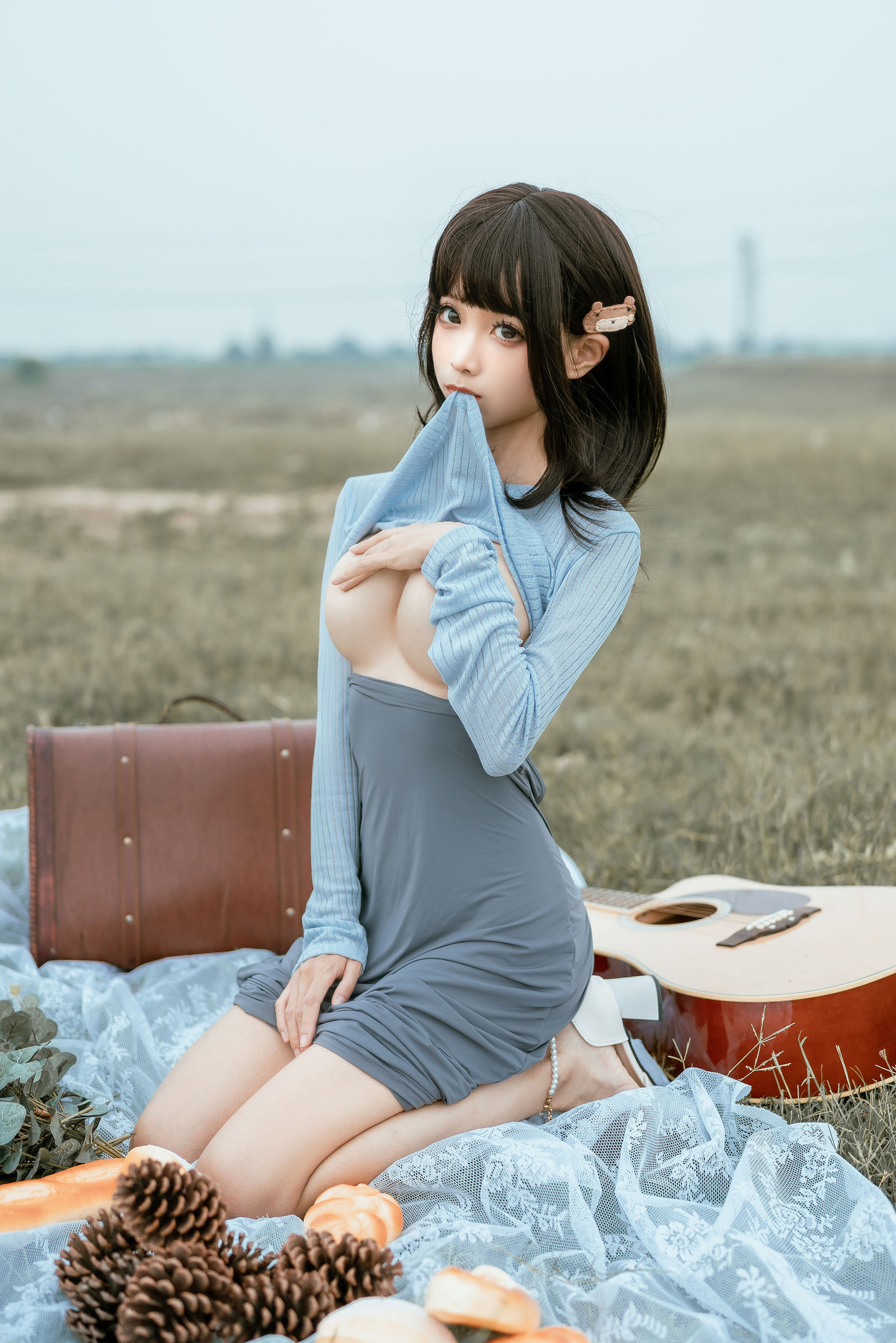 [网红COSER写真] 动漫博主蠢沫沫 - 吉他妹妹