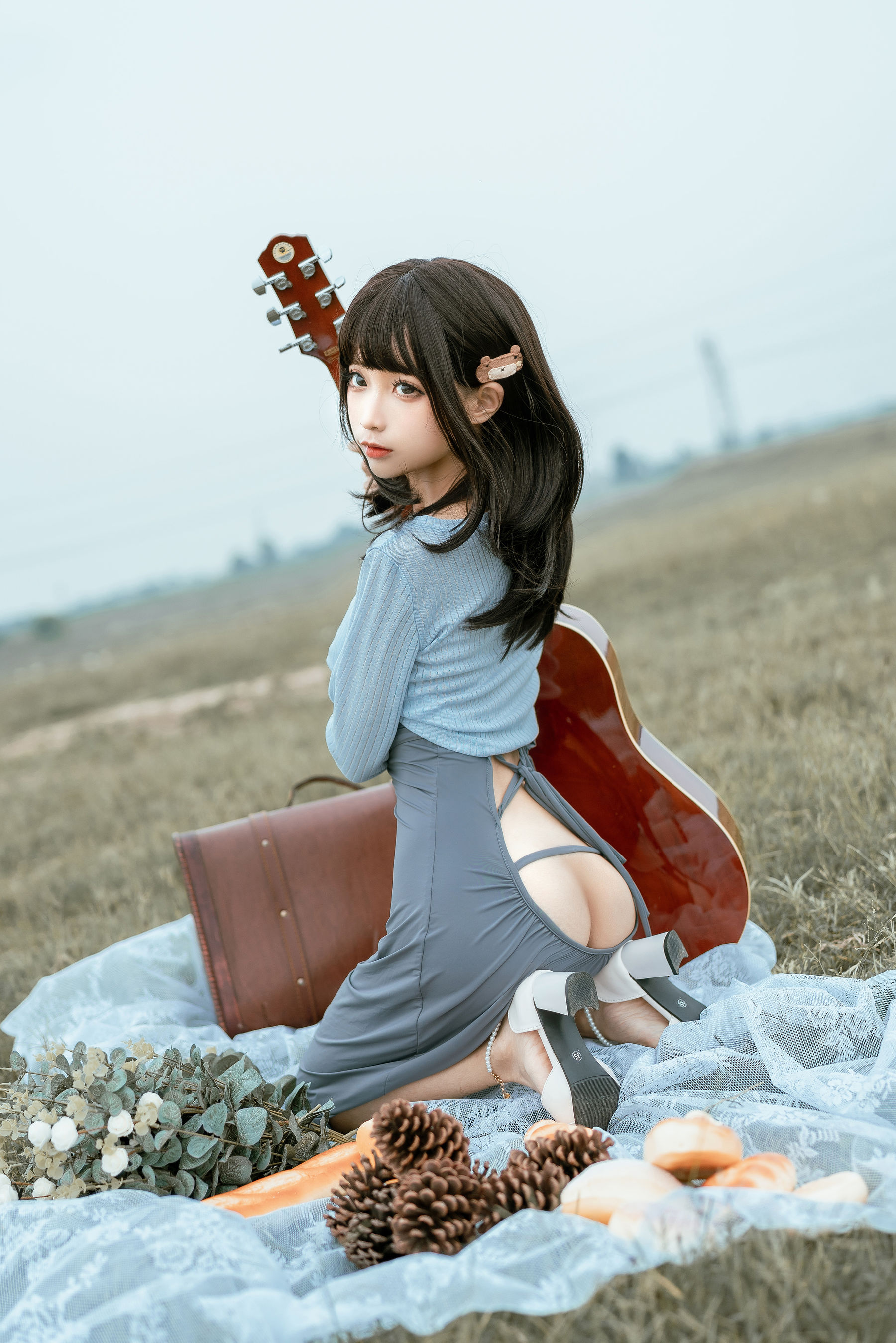 [网红COSER写真] 动漫博主蠢沫沫 - 吉他妹妹
