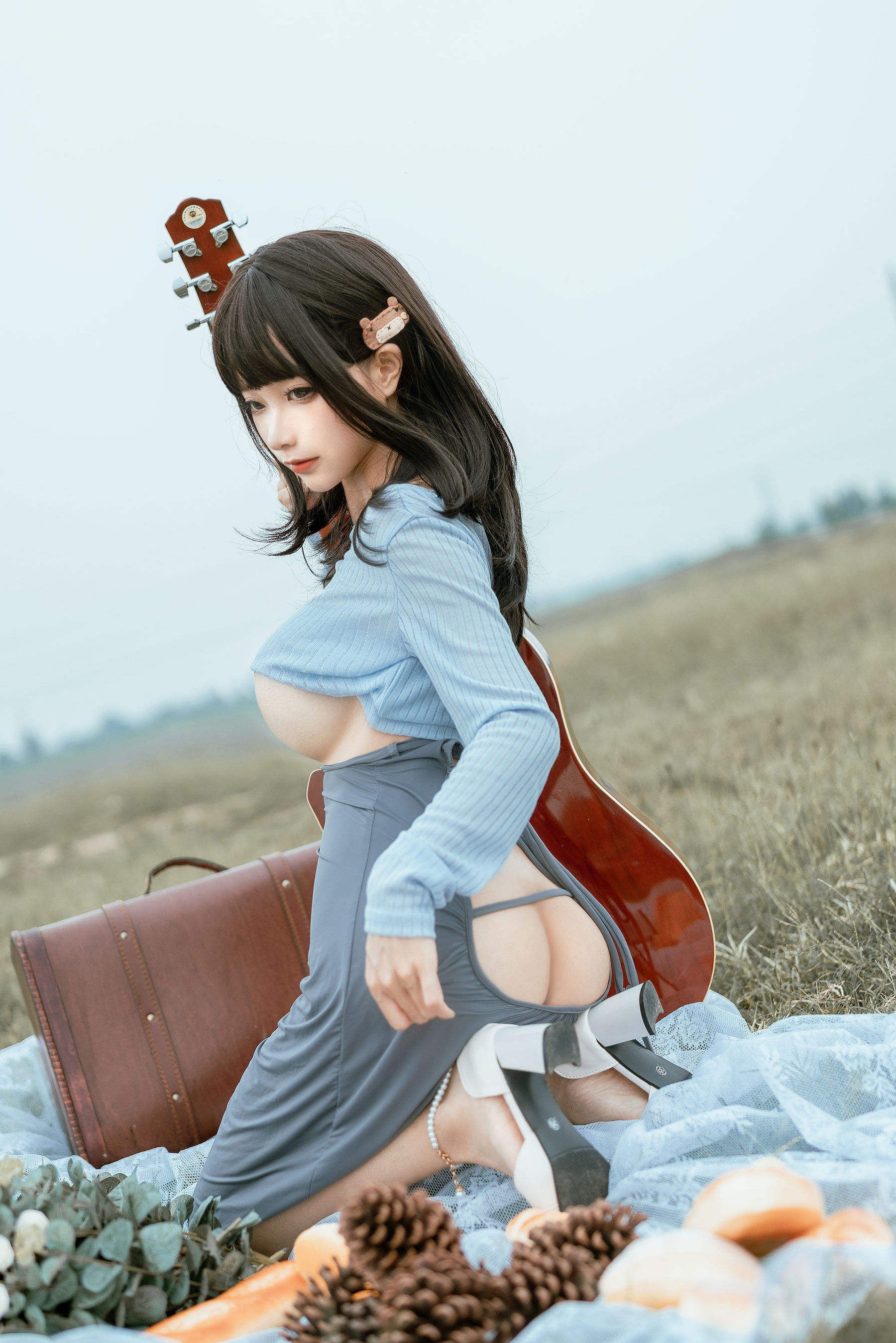 [网红COSER写真] 动漫博主蠢沫沫 - 吉他妹妹