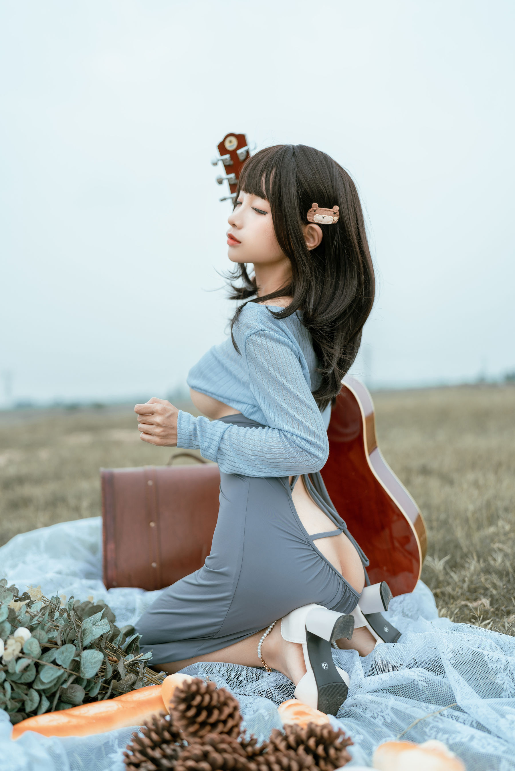 [网红COSER写真] 动漫博主蠢沫沫 - 吉他妹妹