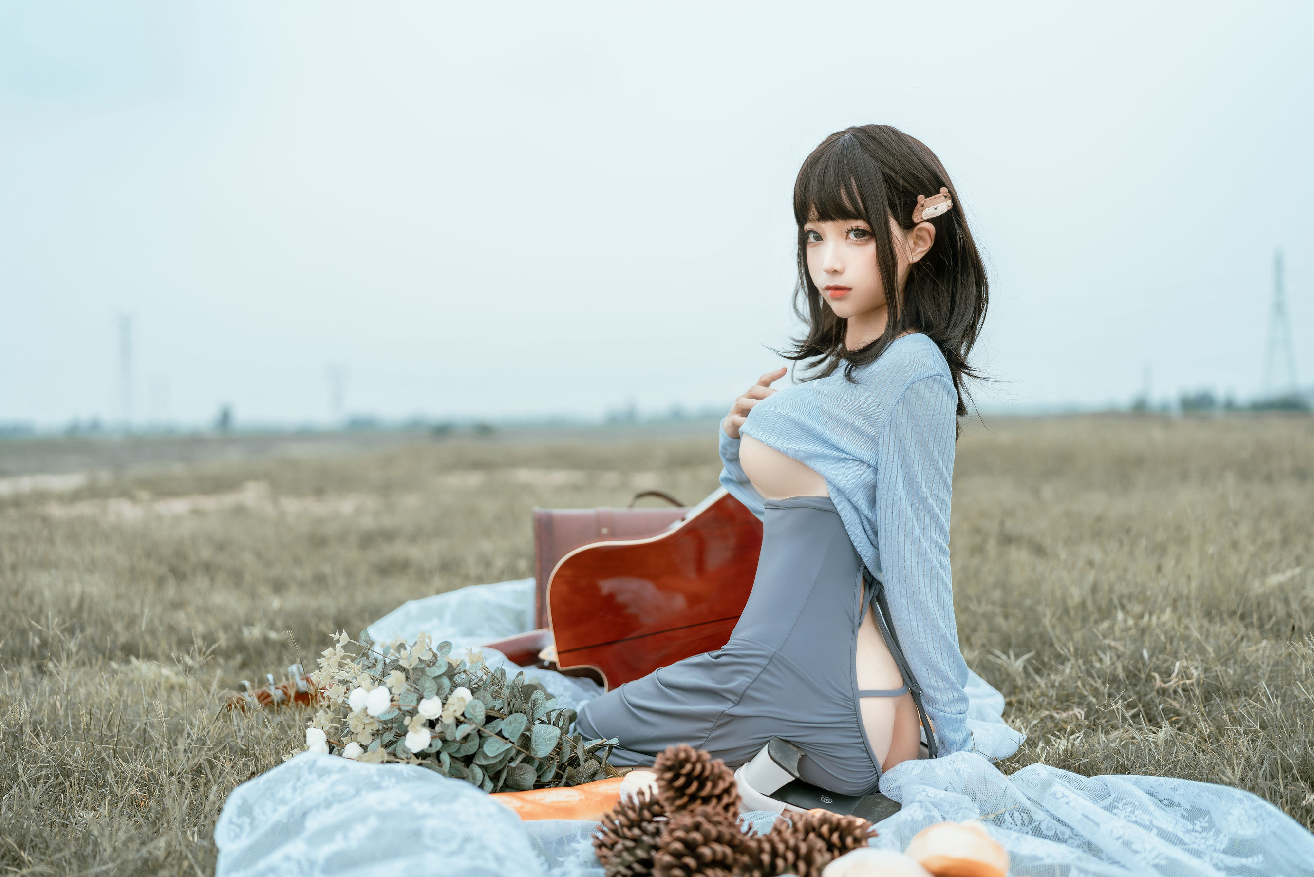 [网红COSER写真] 动漫博主蠢沫沫 - 吉他妹妹