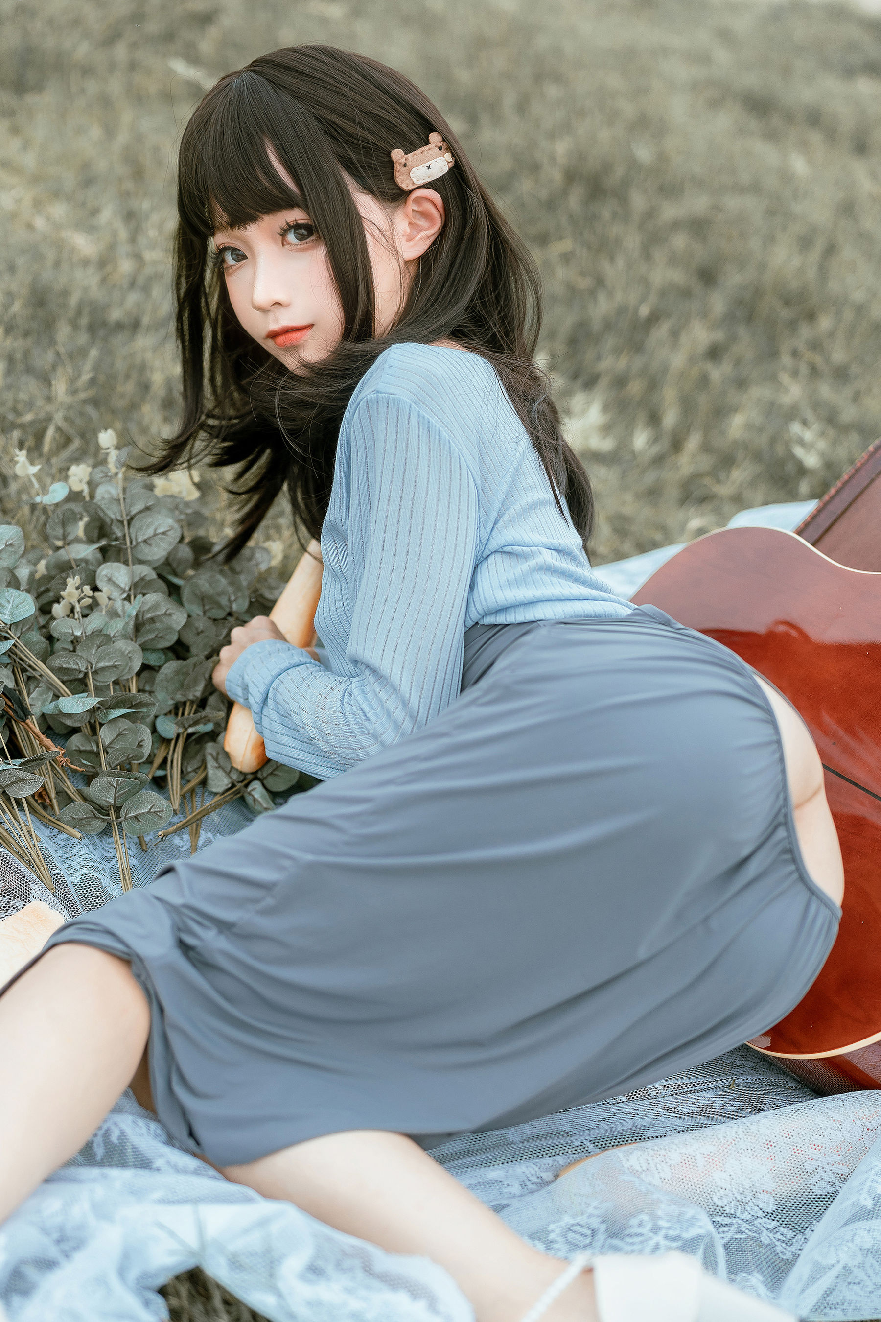 [网红COSER写真] 动漫博主蠢沫沫 - 吉他妹妹