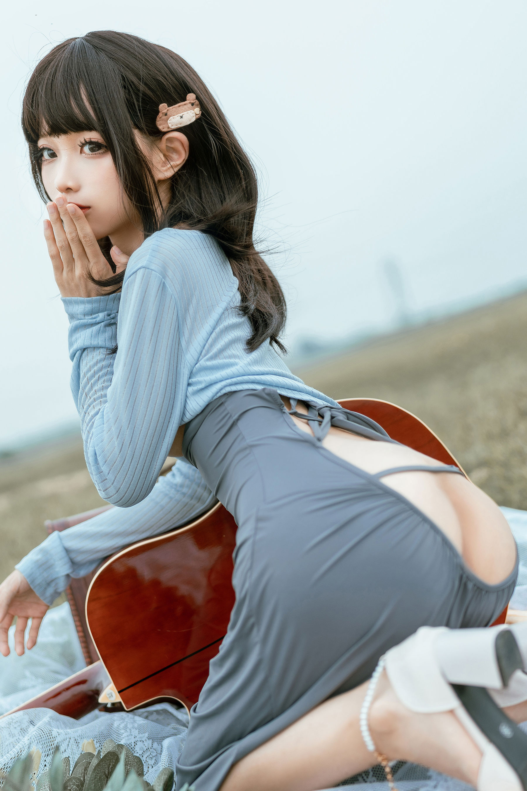 [网红COSER写真] 动漫博主蠢沫沫 - 吉他妹妹