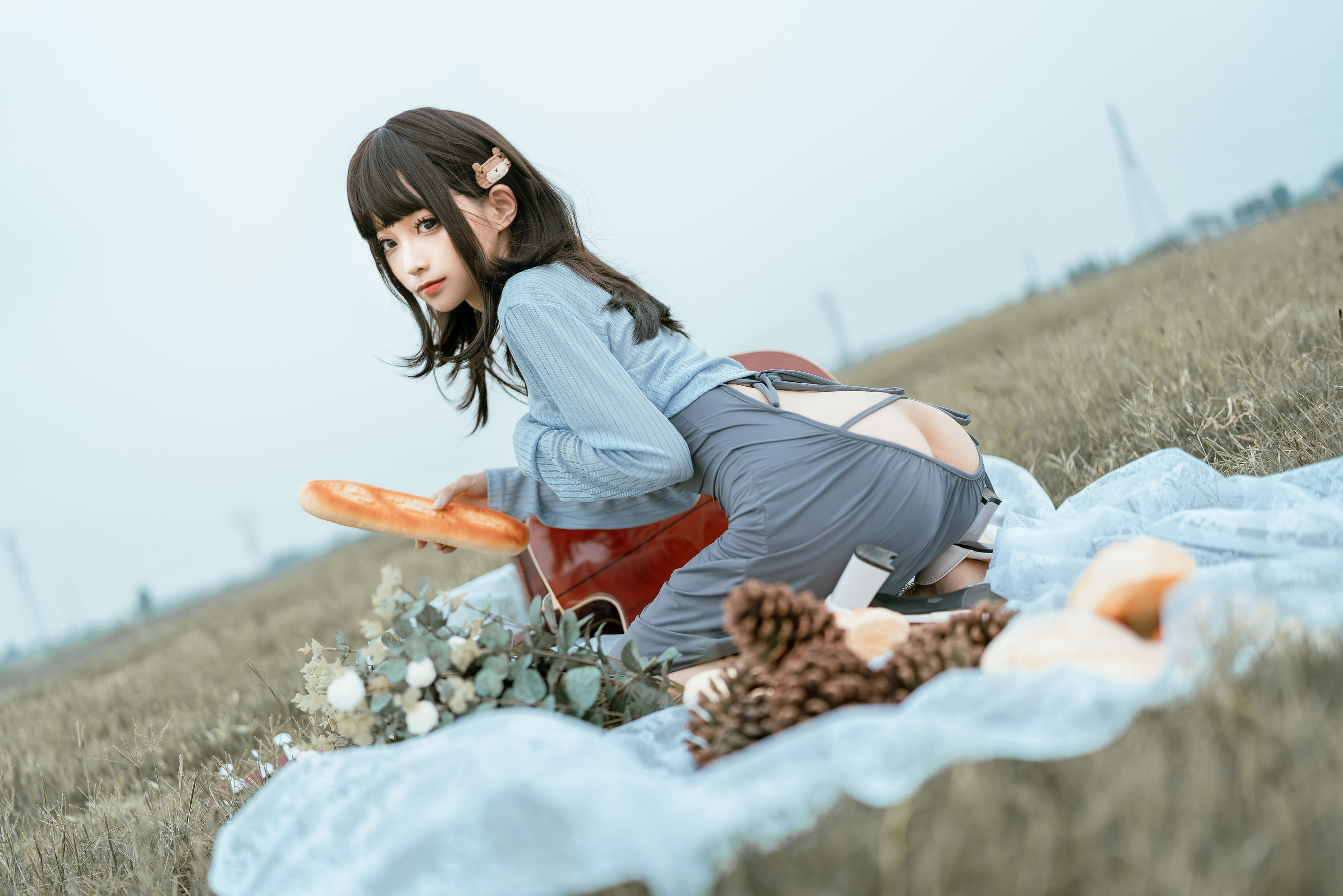 [网红COSER写真] 动漫博主蠢沫沫 - 吉他妹妹