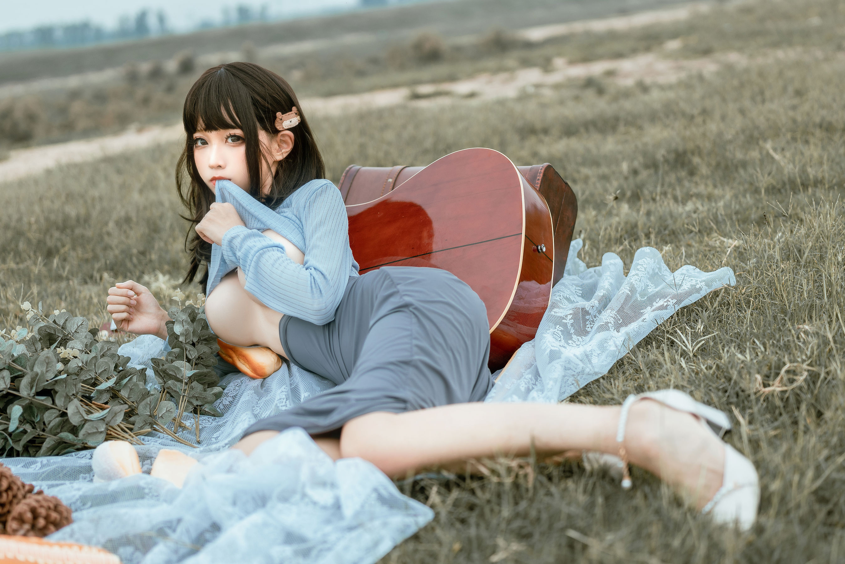 [网红COSER写真] 动漫博主蠢沫沫 - 吉他妹妹