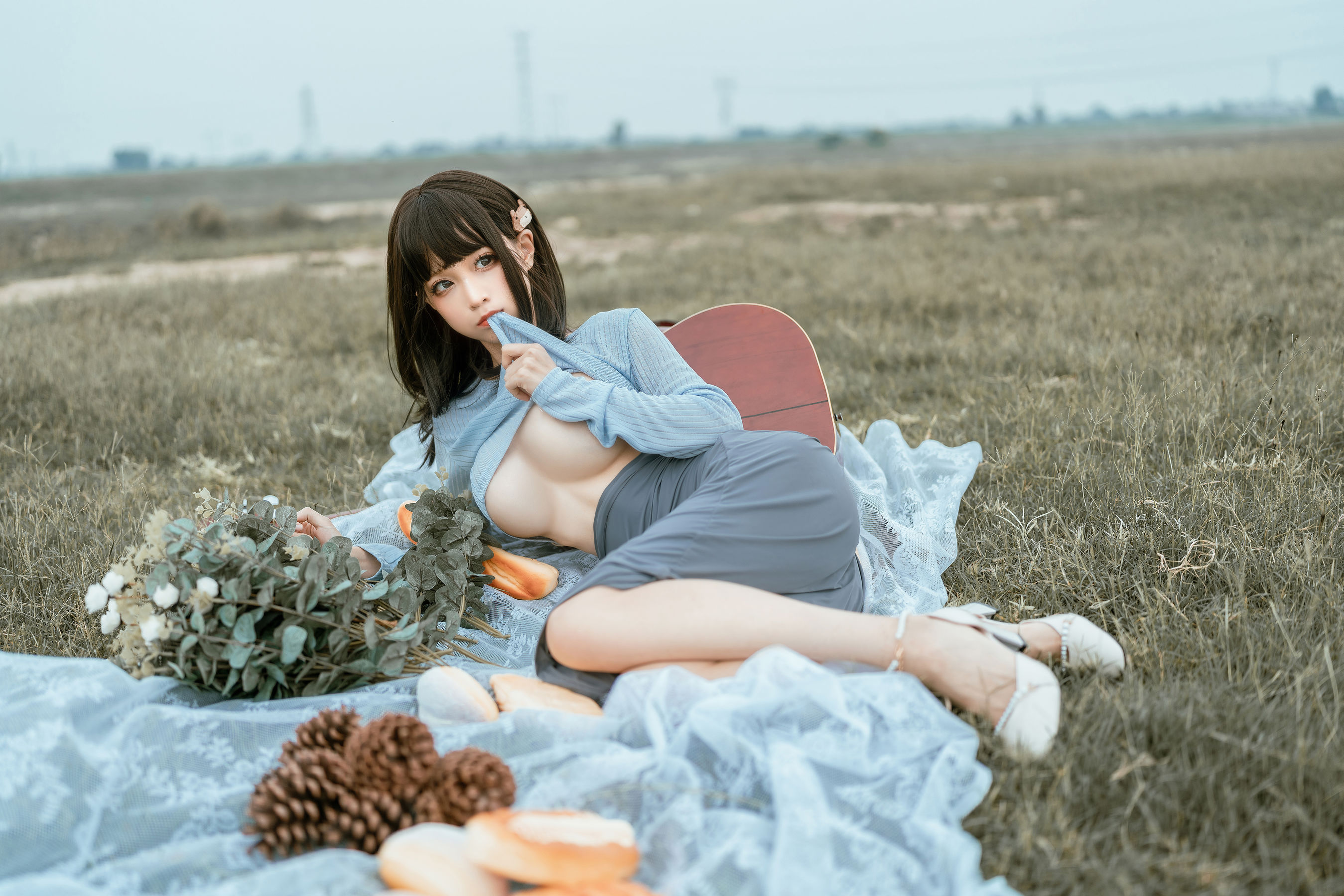 [网红COSER写真] 动漫博主蠢沫沫 - 吉他妹妹