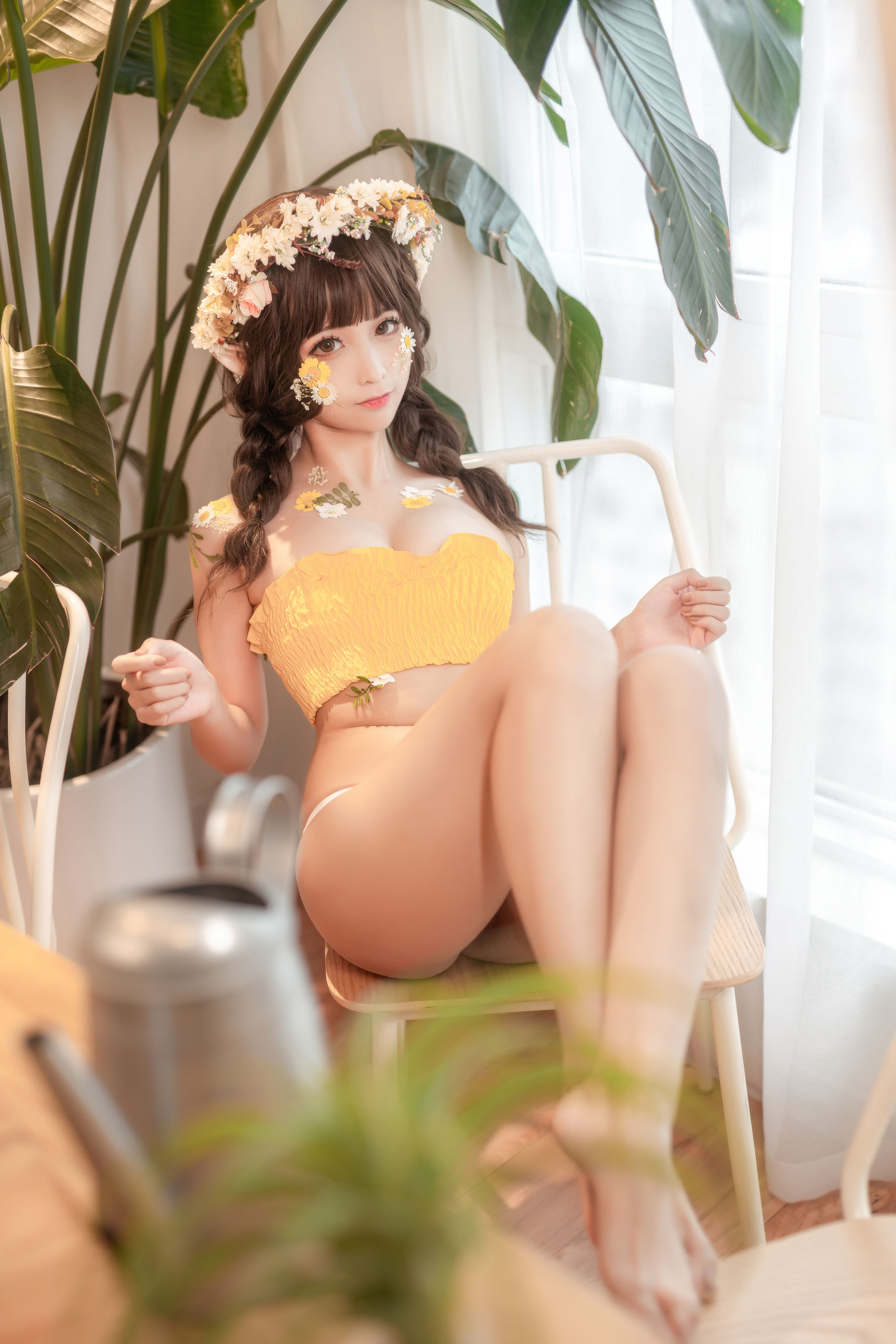 [网红COSER写真] 动漫博主蠢沫沫 - 尖耳国度 花精灵