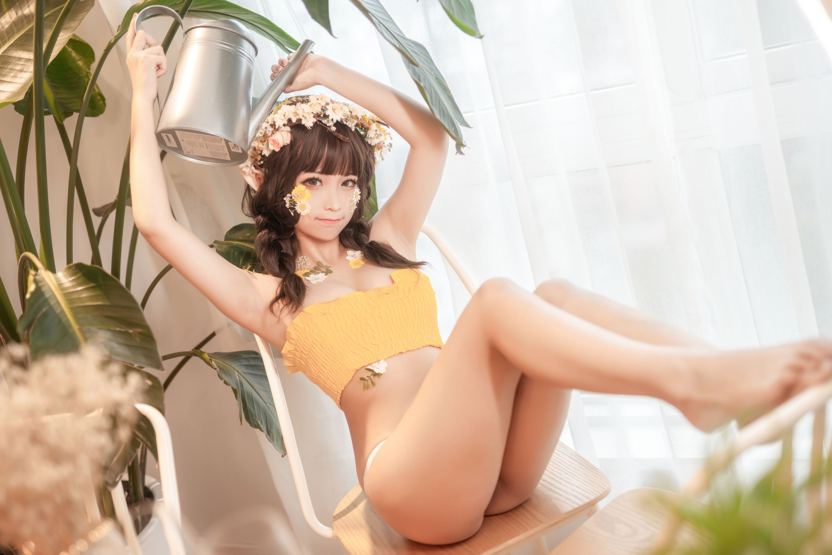 [网红COSER写真] 动漫博主蠢沫沫 - 尖耳国度 花精灵
