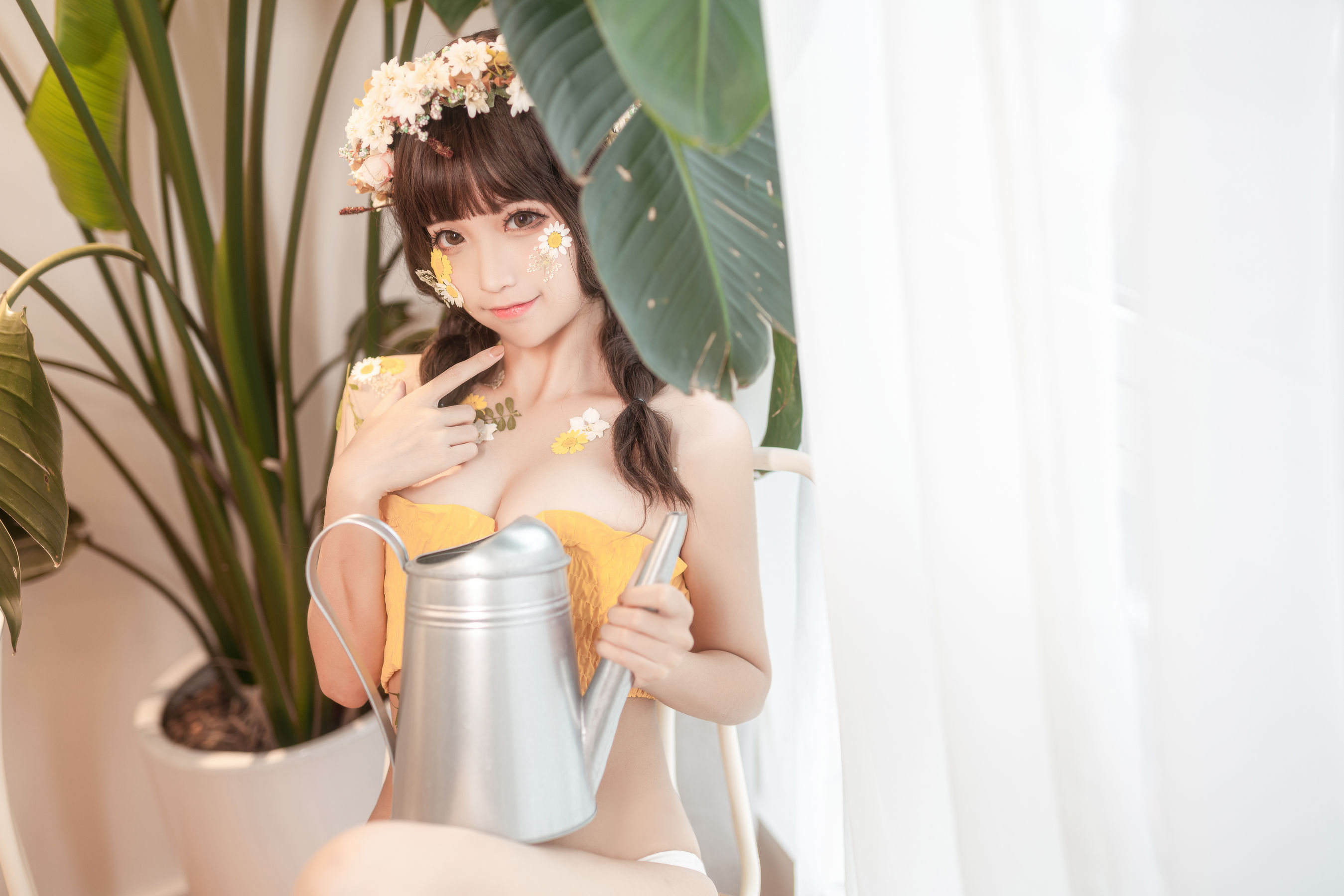 [网红COSER写真] 动漫博主蠢沫沫 - 尖耳国度 花精灵
