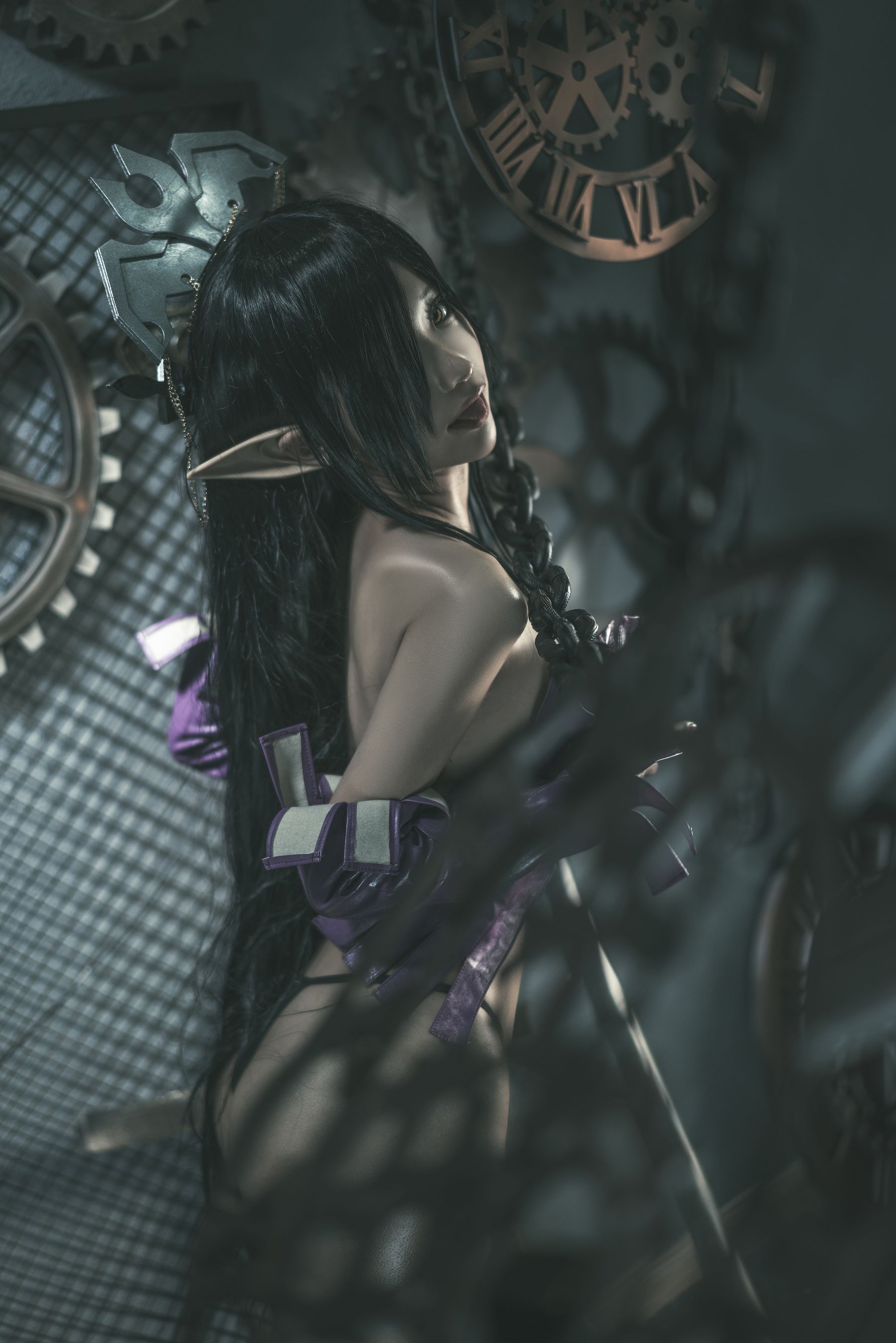 [网红COSER写真] 动漫博主蠢沫沫 - 黑兽女王 原设