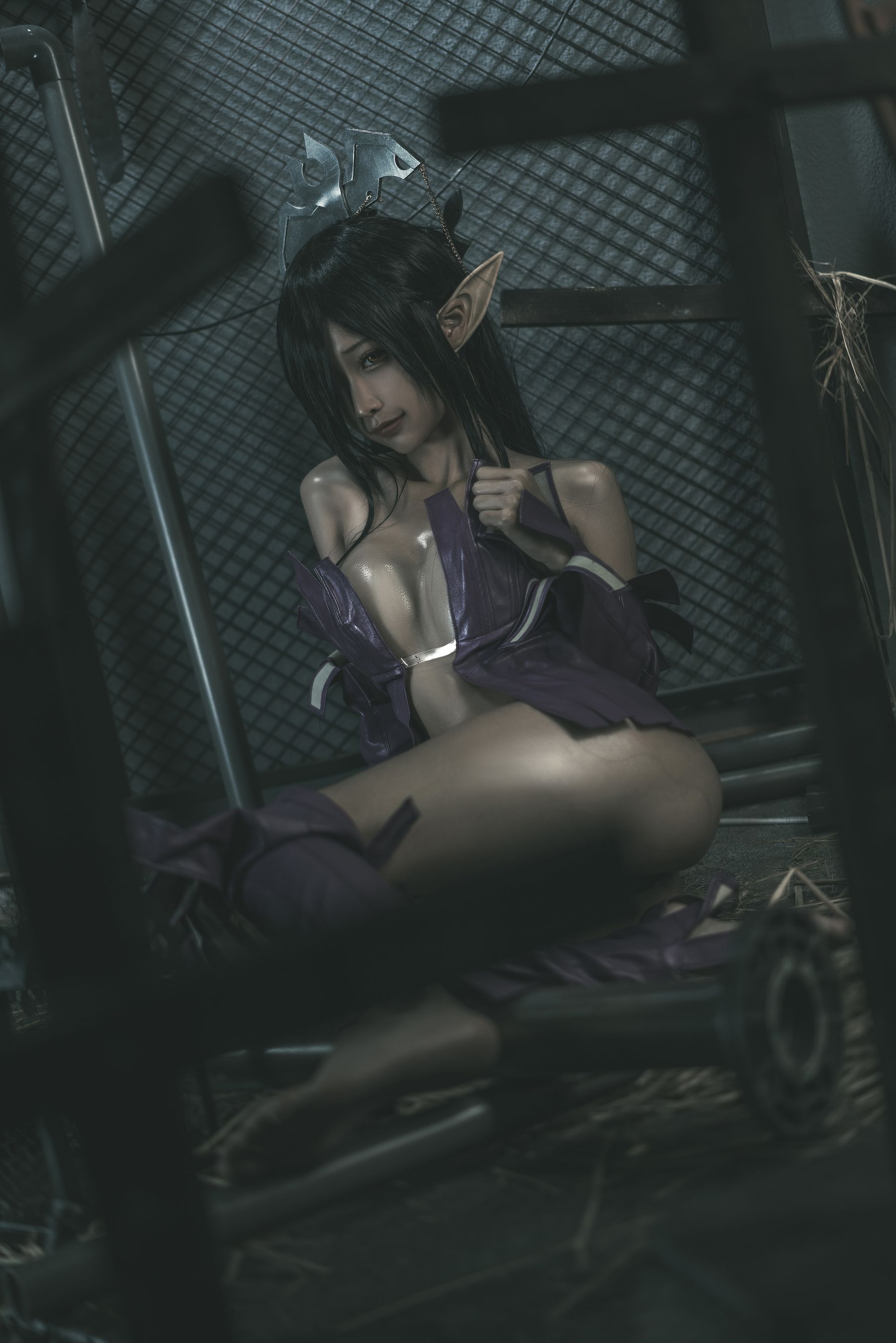[网红COSER写真] 动漫博主蠢沫沫 - 黑兽女王 原设
