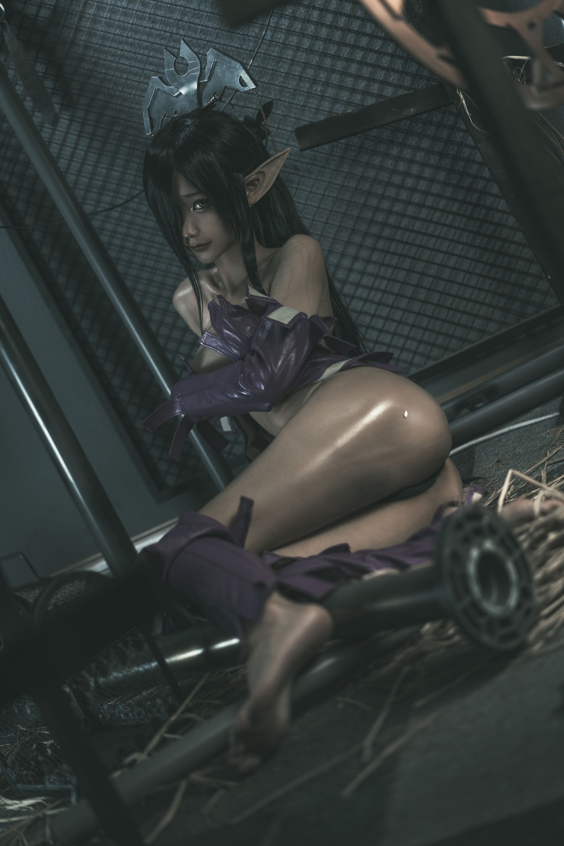 [网红COSER写真] 动漫博主蠢沫沫 - 黑兽女王 原设